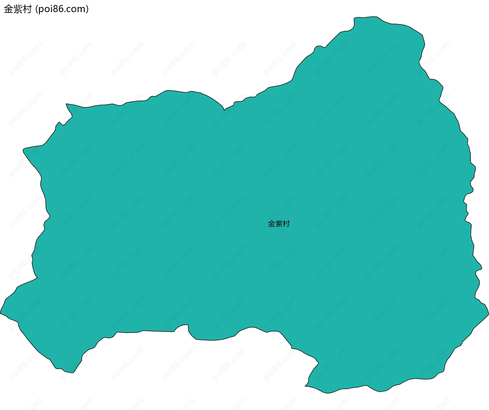 金紫村边界地图