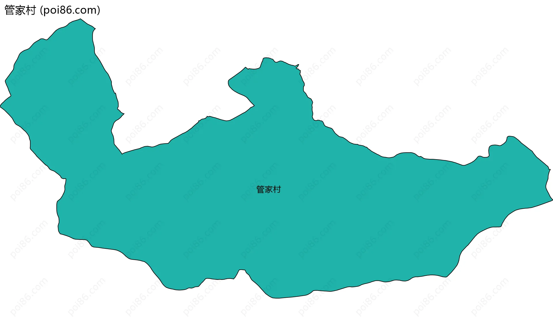 管家村边界地图