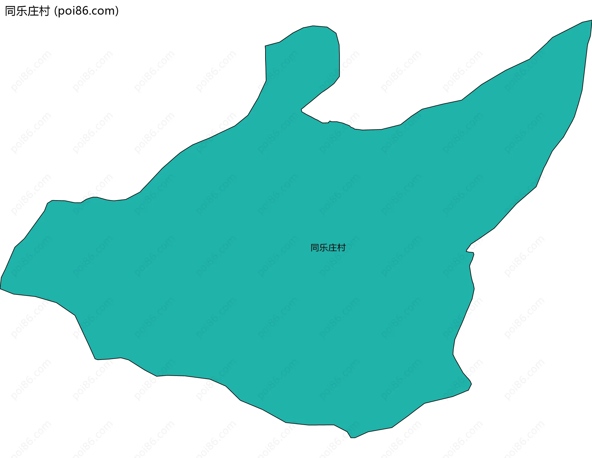 同乐庄村边界地图