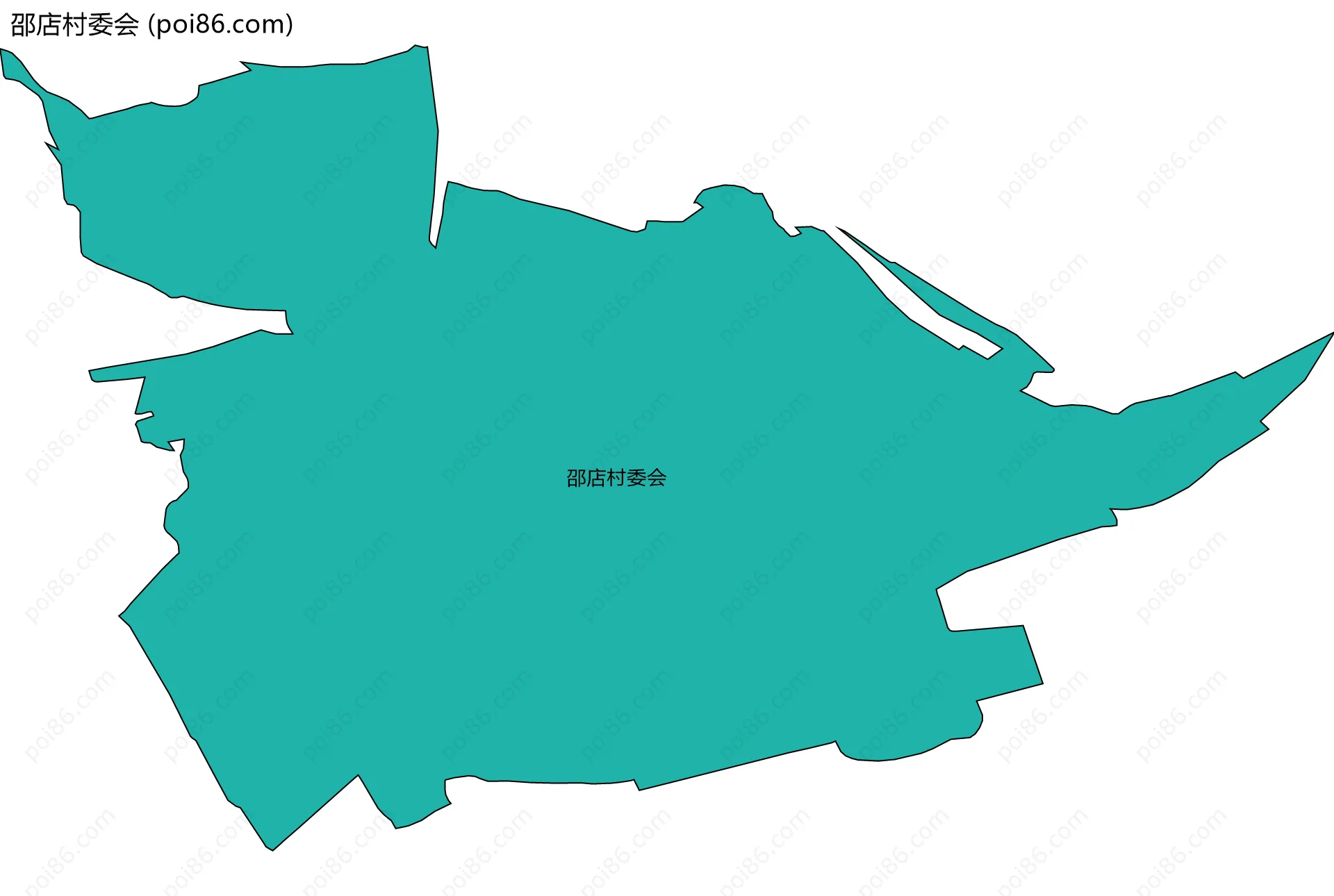 邵店村委会边界地图