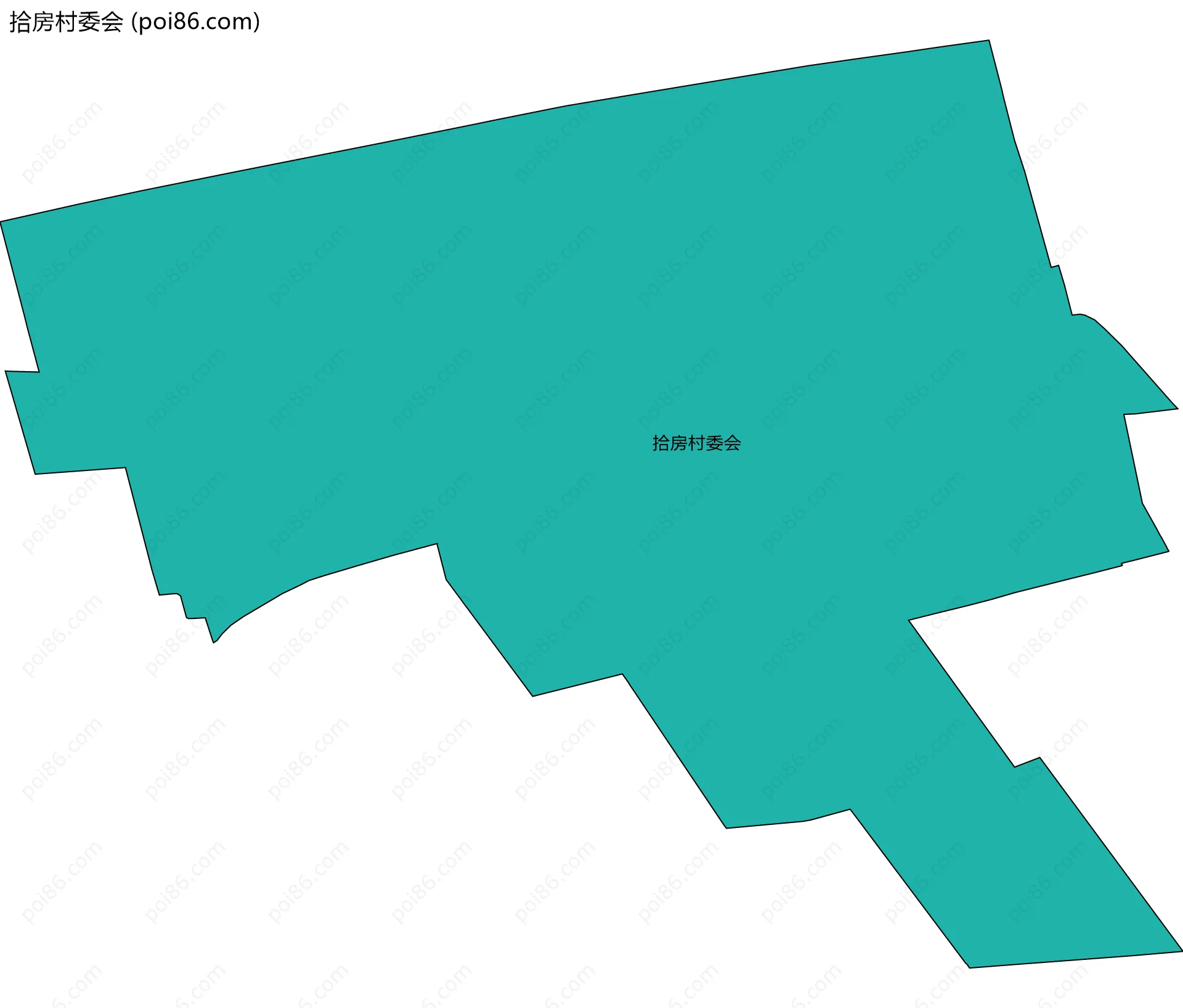 拾房村委会边界地图