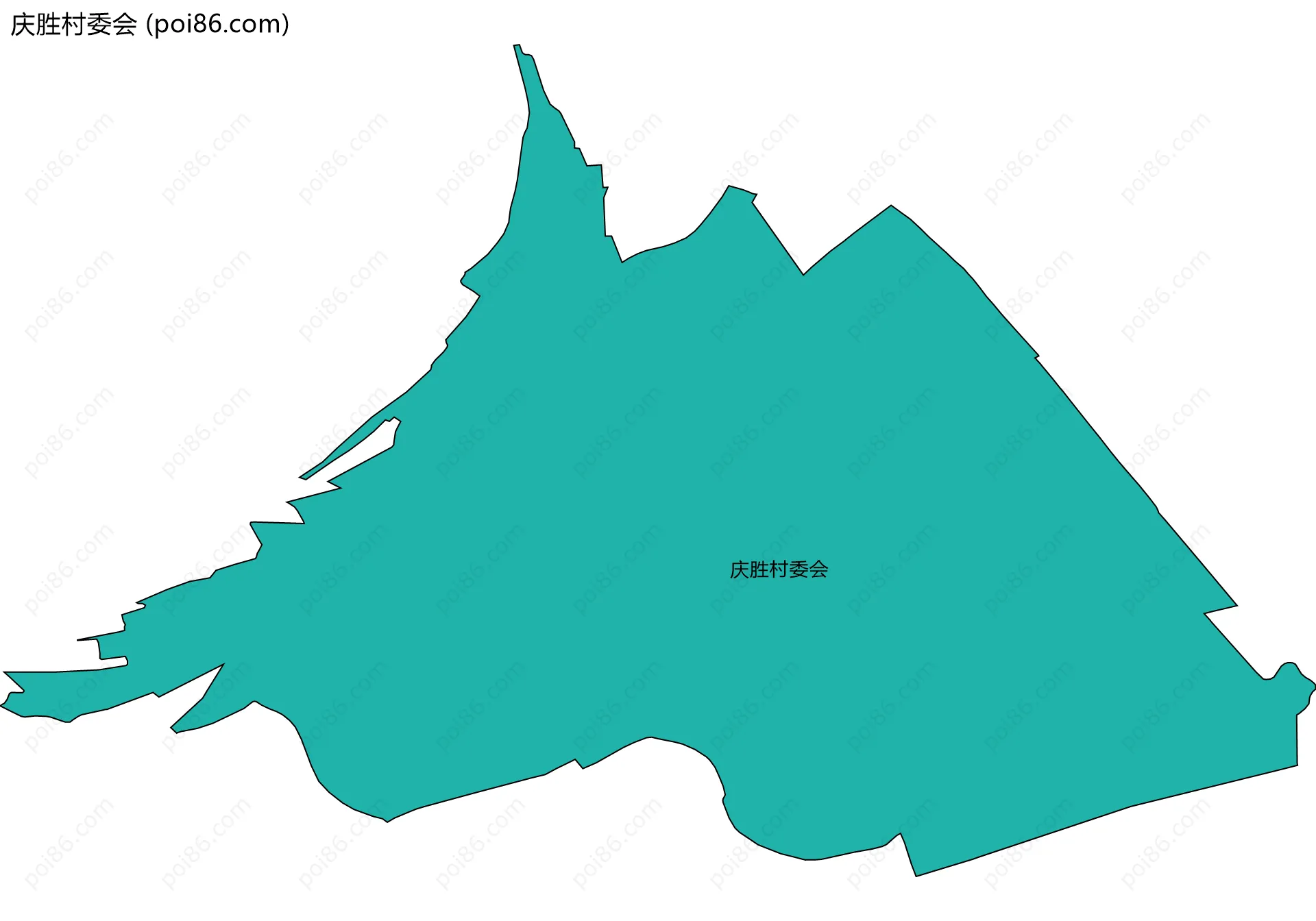 庆胜村委会边界地图