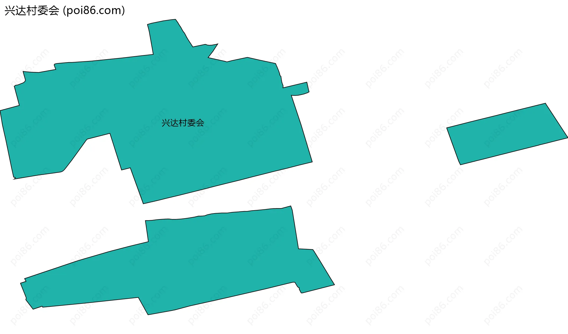 兴达村委会边界地图