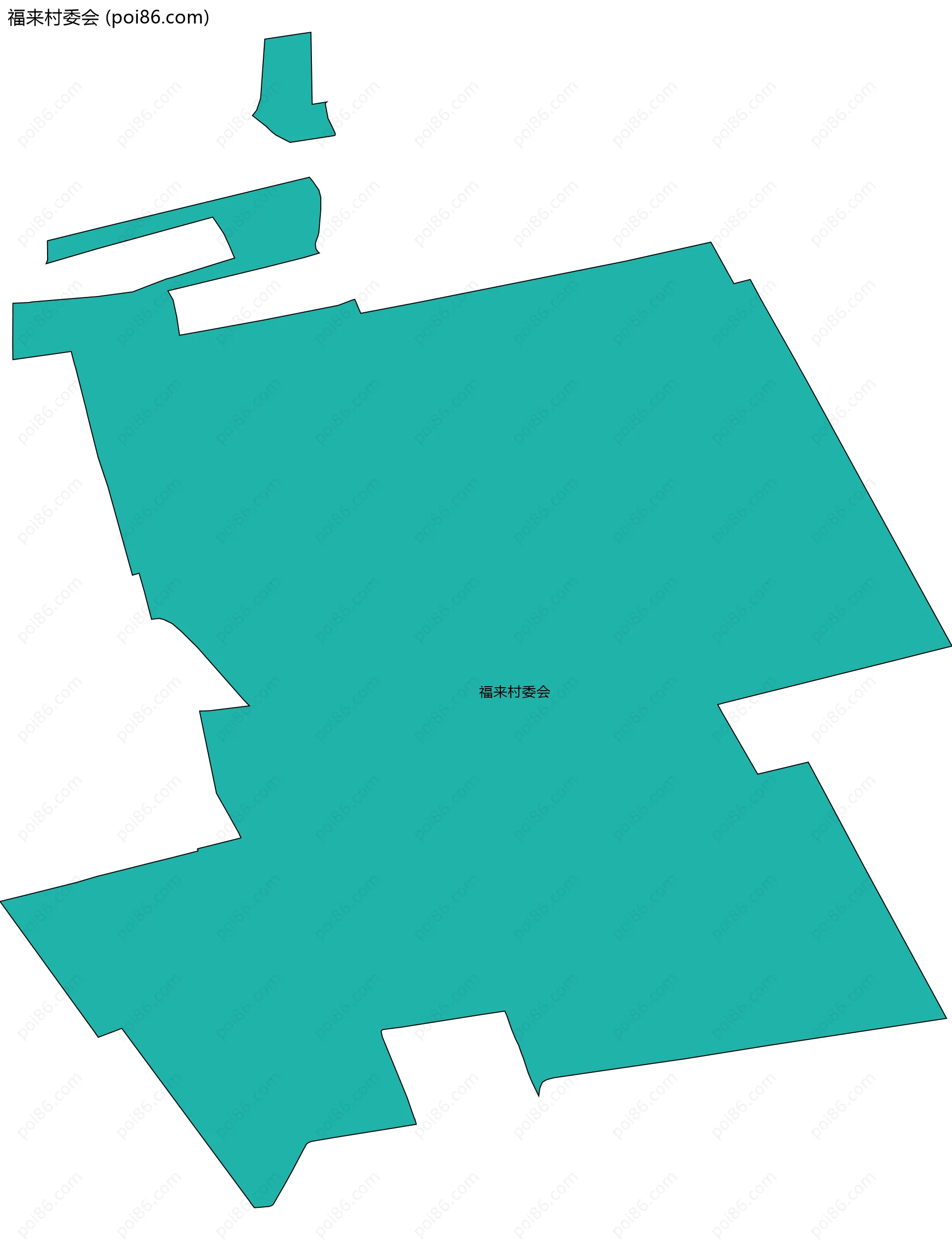 福来村委会边界地图