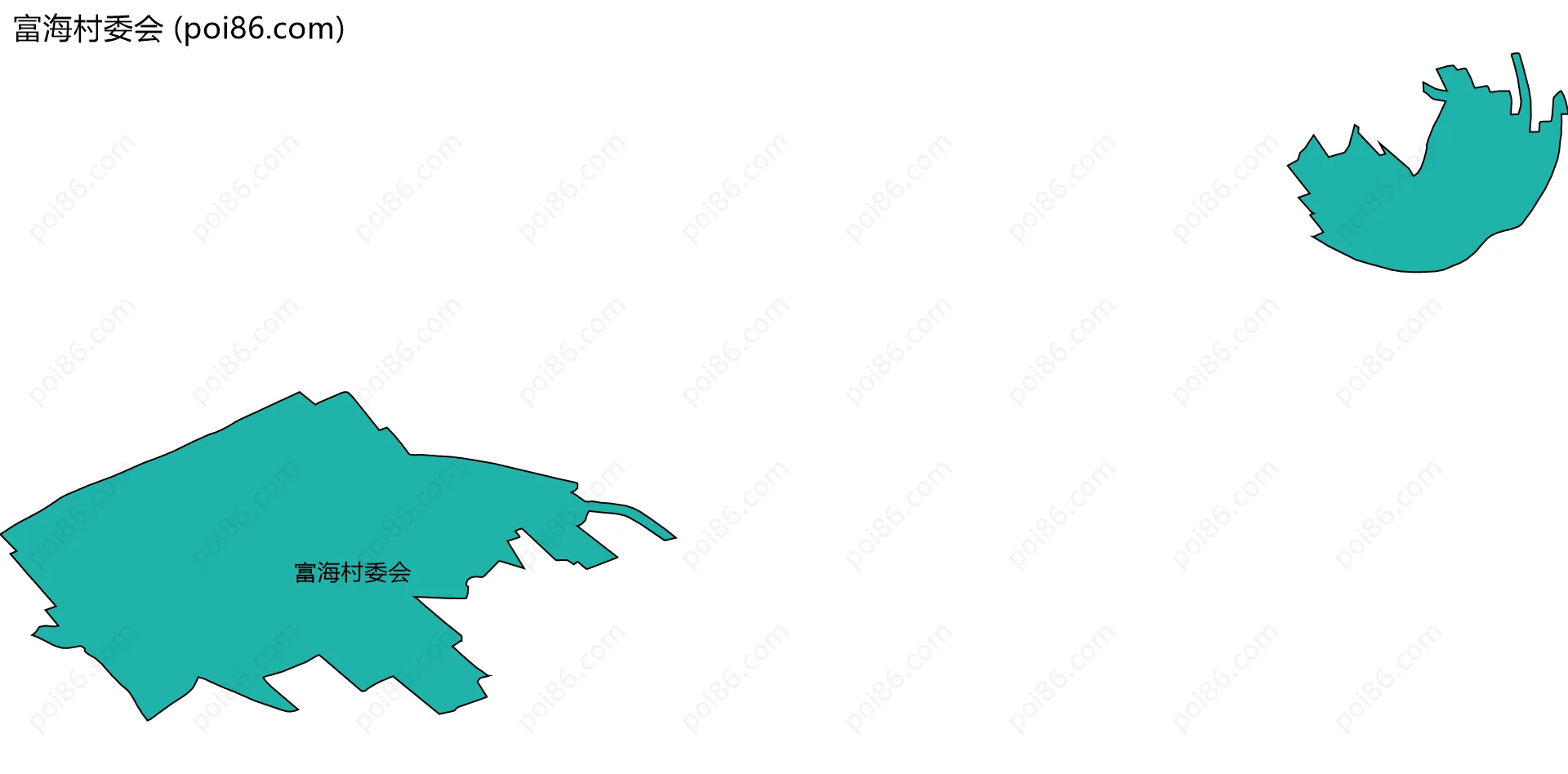富海村委会边界地图