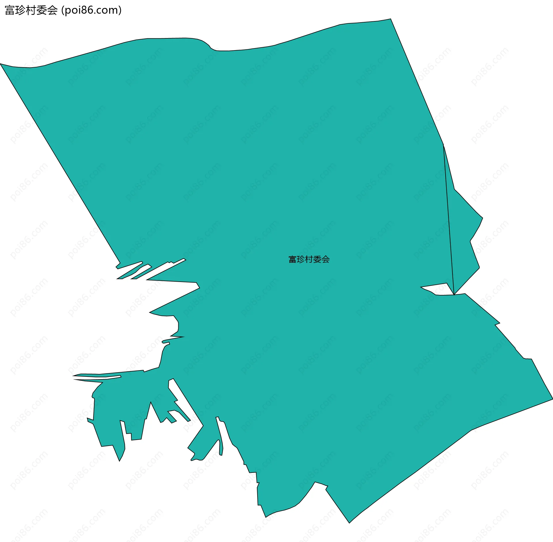 富珍村委会边界地图