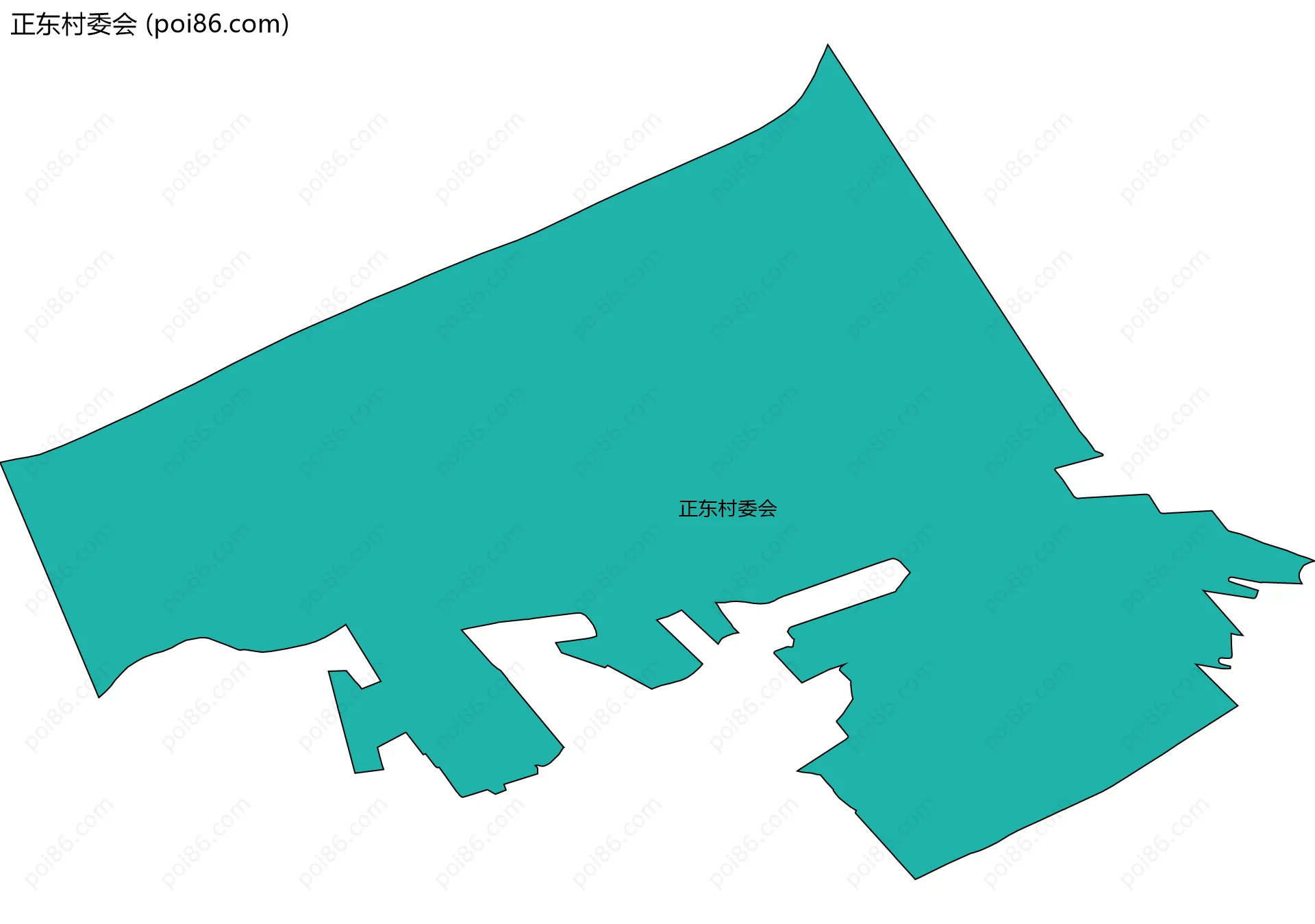 正东村委会边界地图