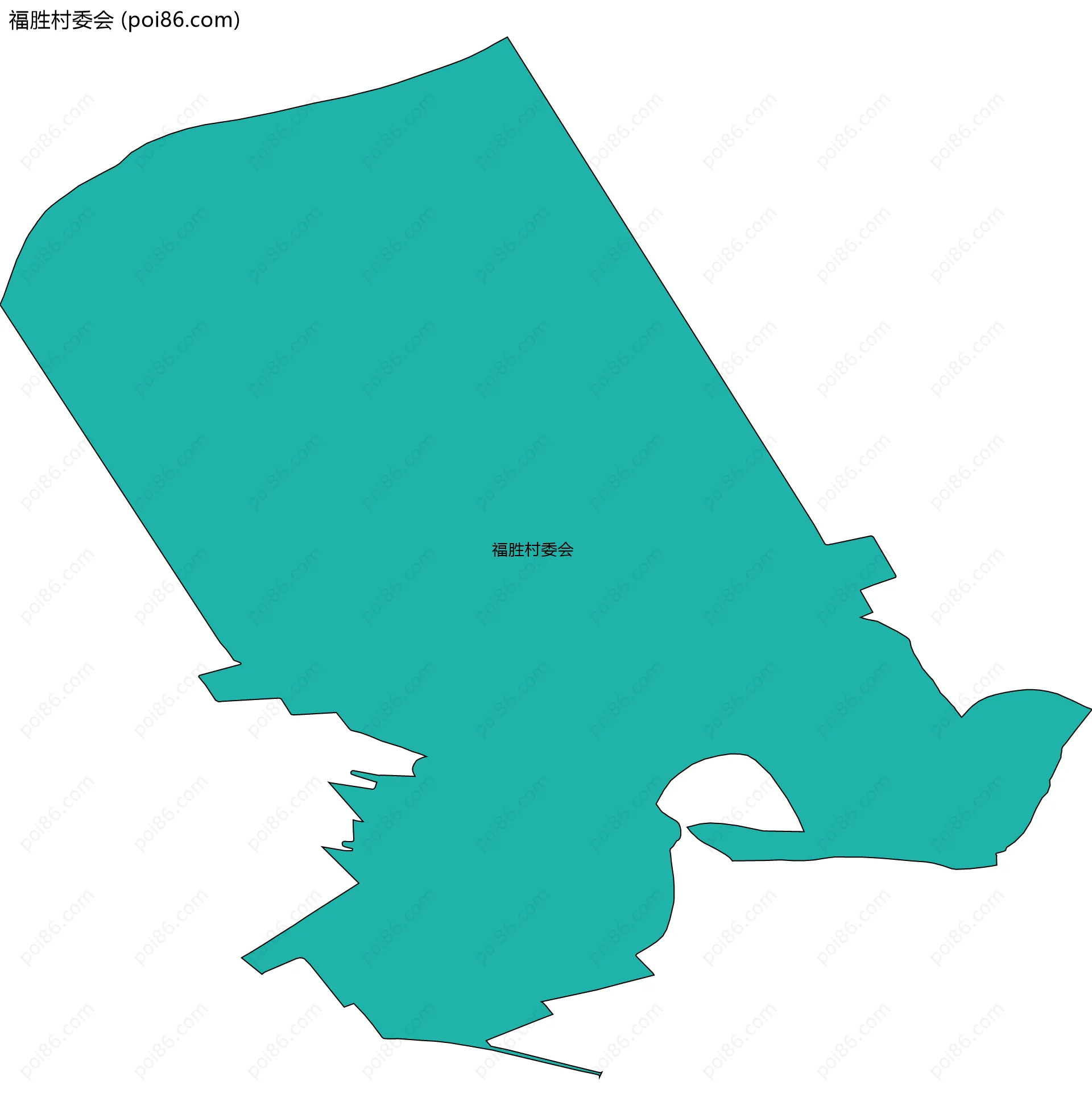 福胜村委会边界地图