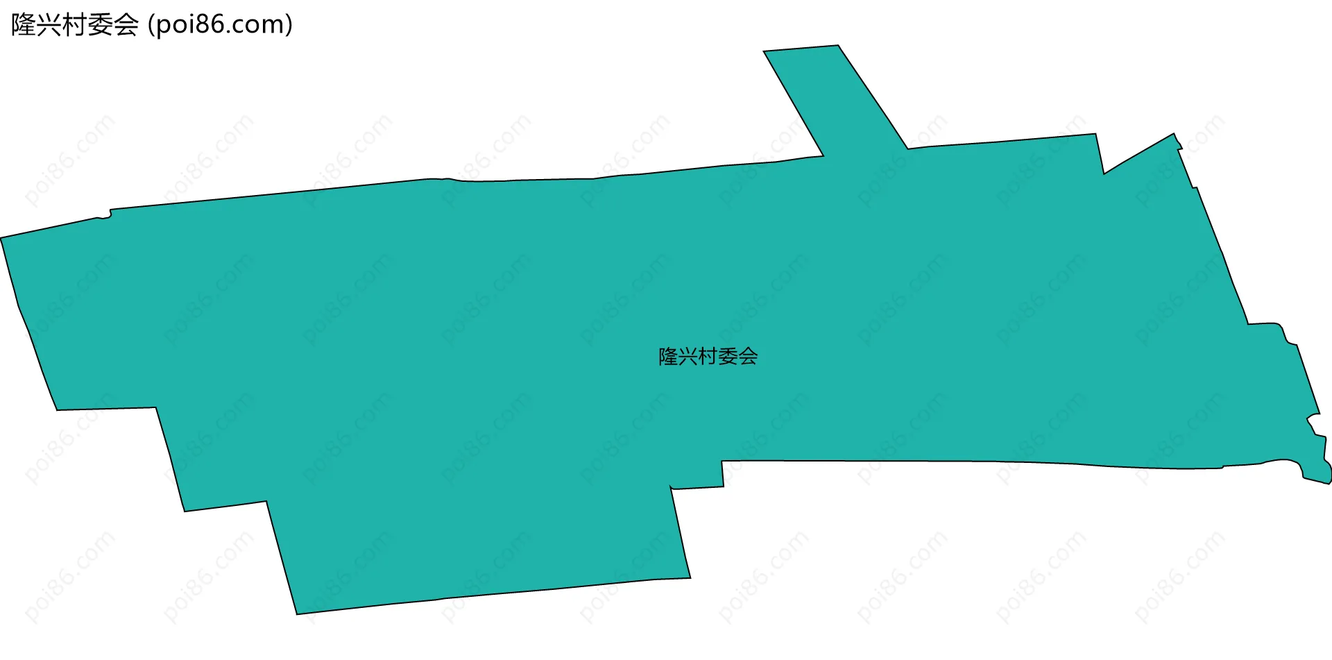 隆兴村委会边界地图