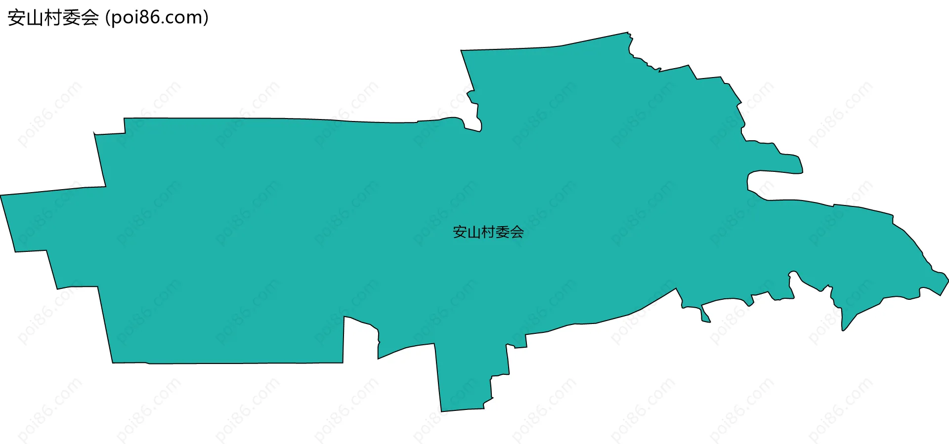 安山村委会边界地图