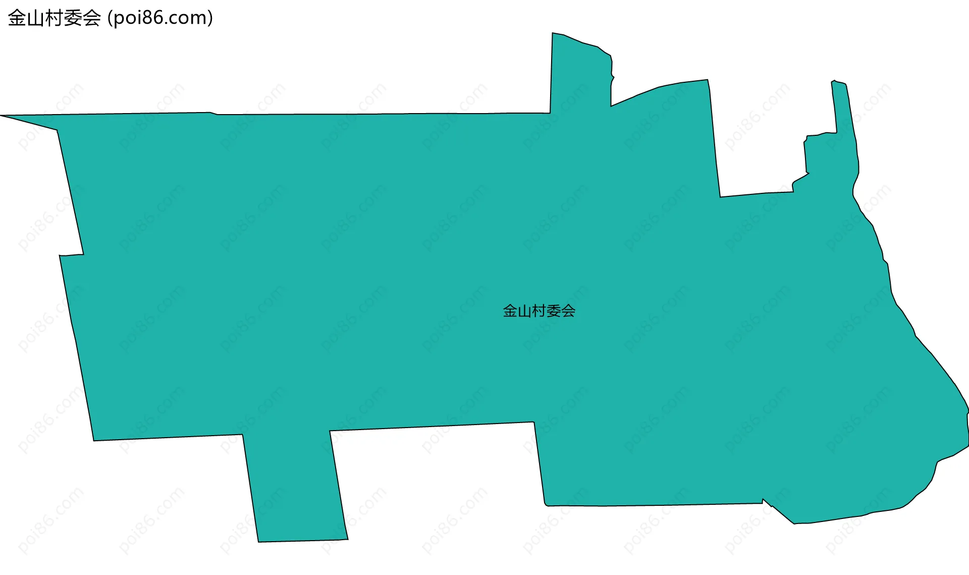 金山村委会边界地图