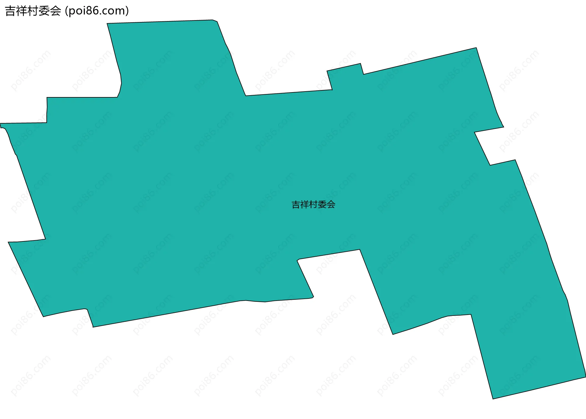 吉祥村委会边界地图
