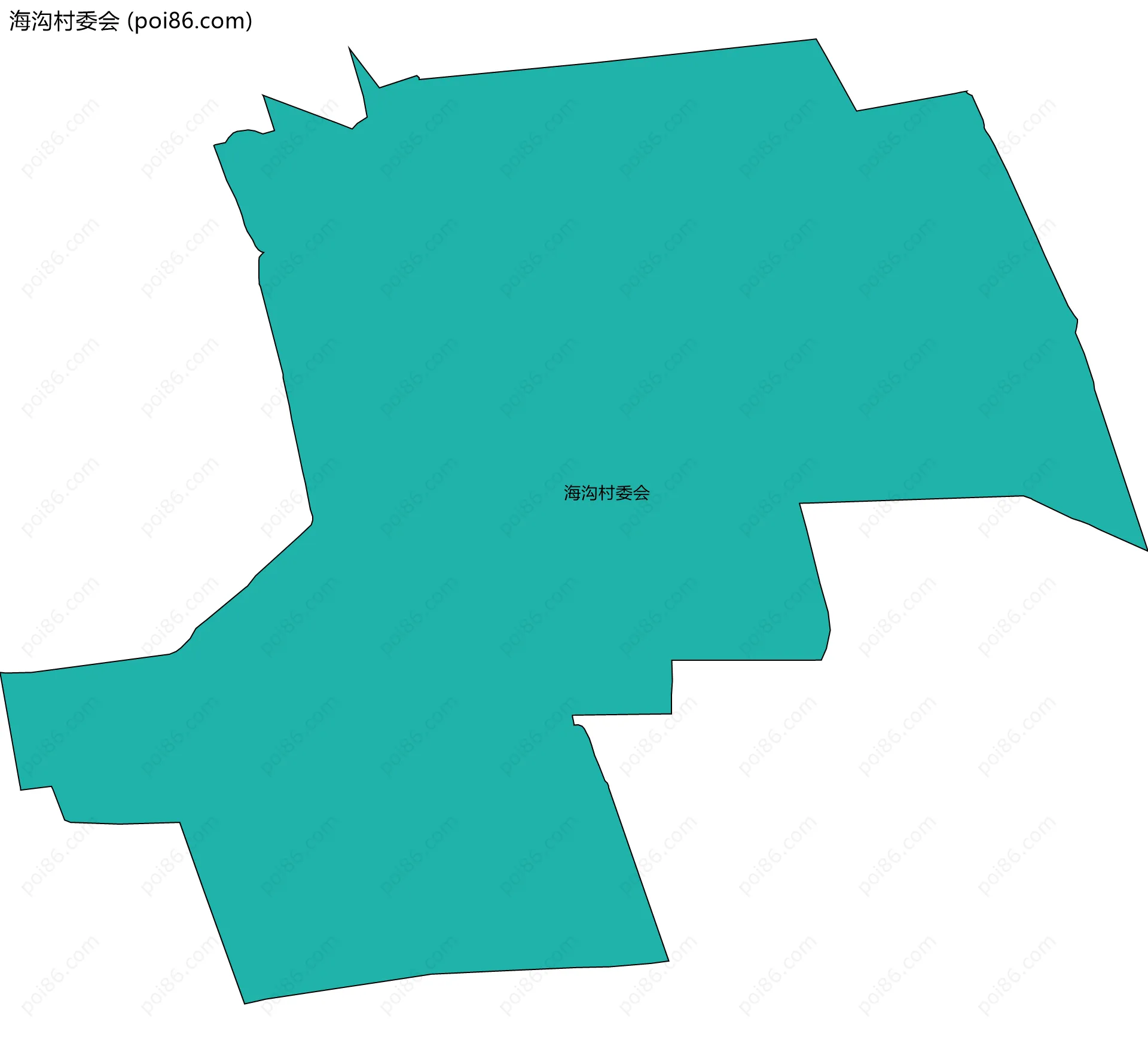 海沟村委会边界地图