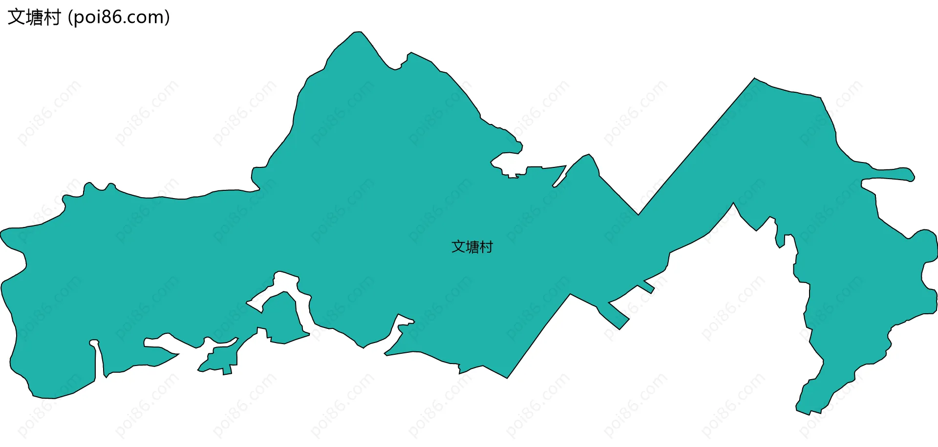 文塘村边界地图