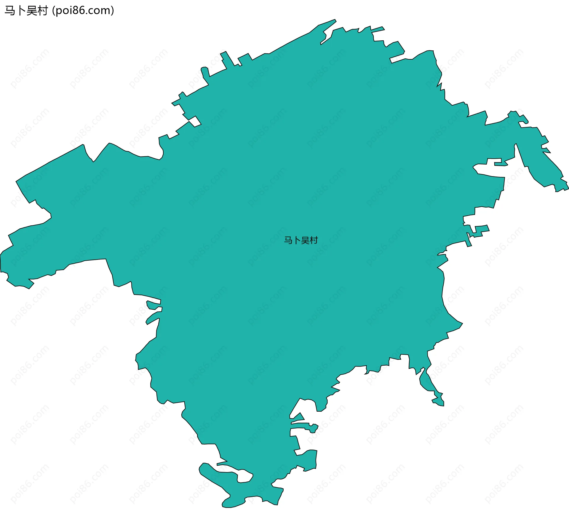 马卜吴村边界地图