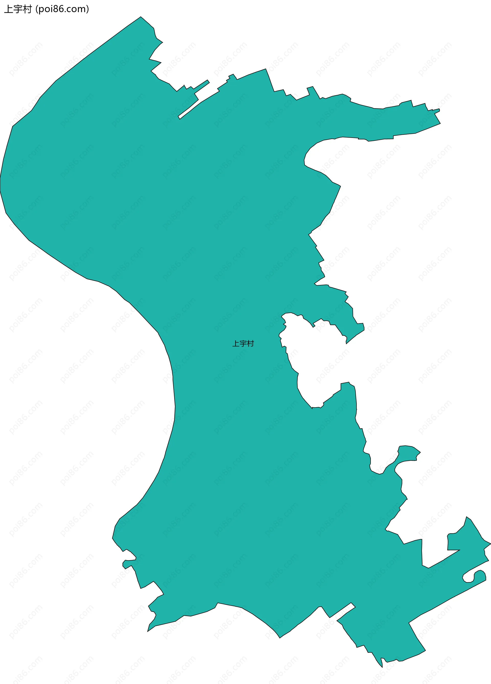 上宇村边界地图