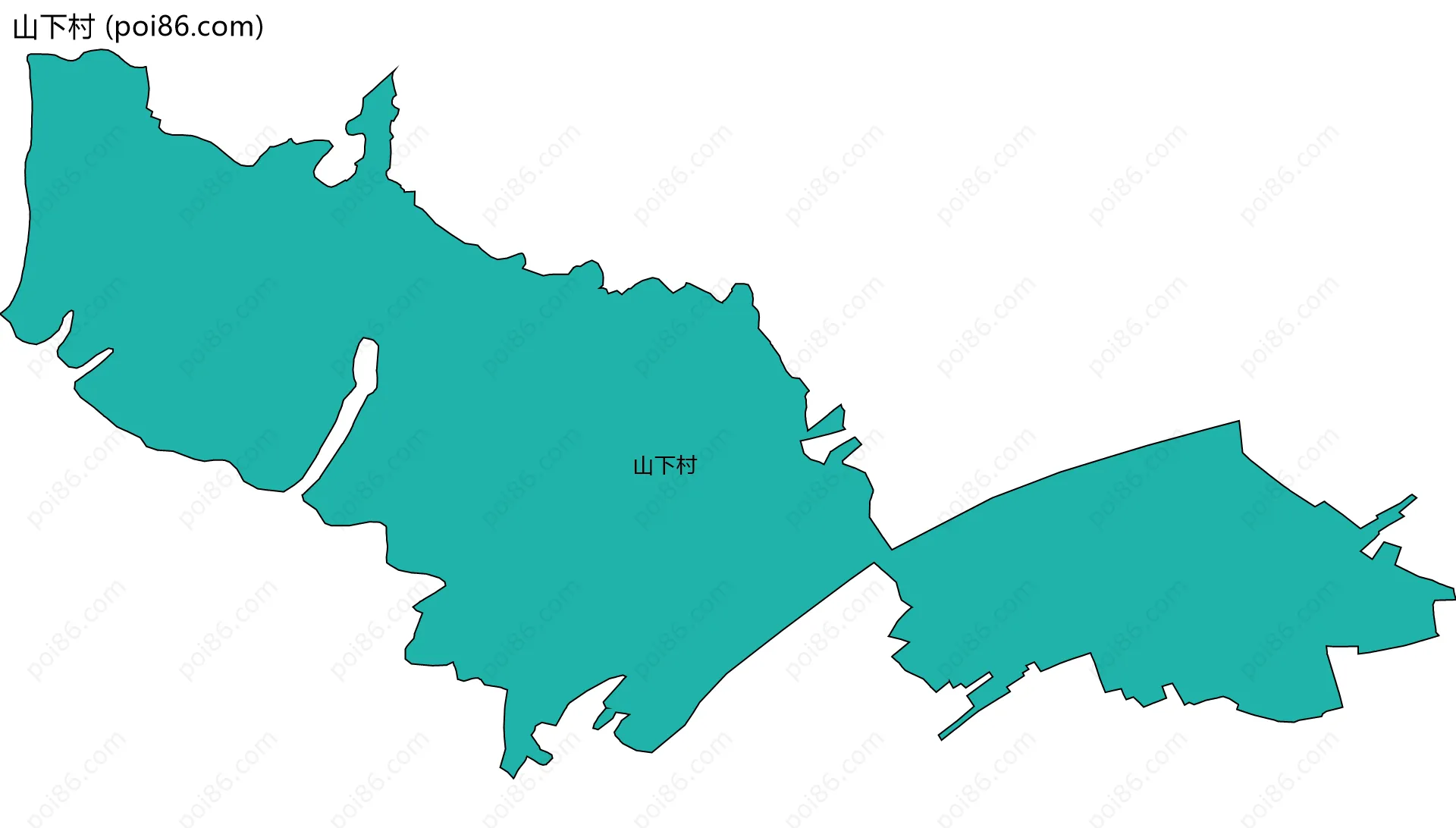 山下村边界地图
