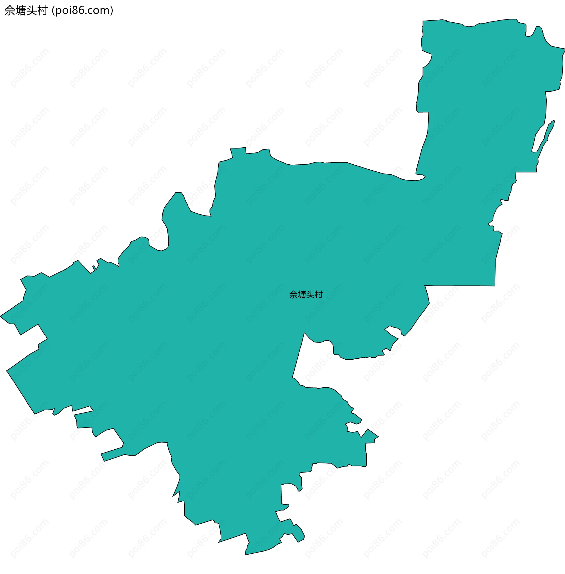 佘塘头村边界地图