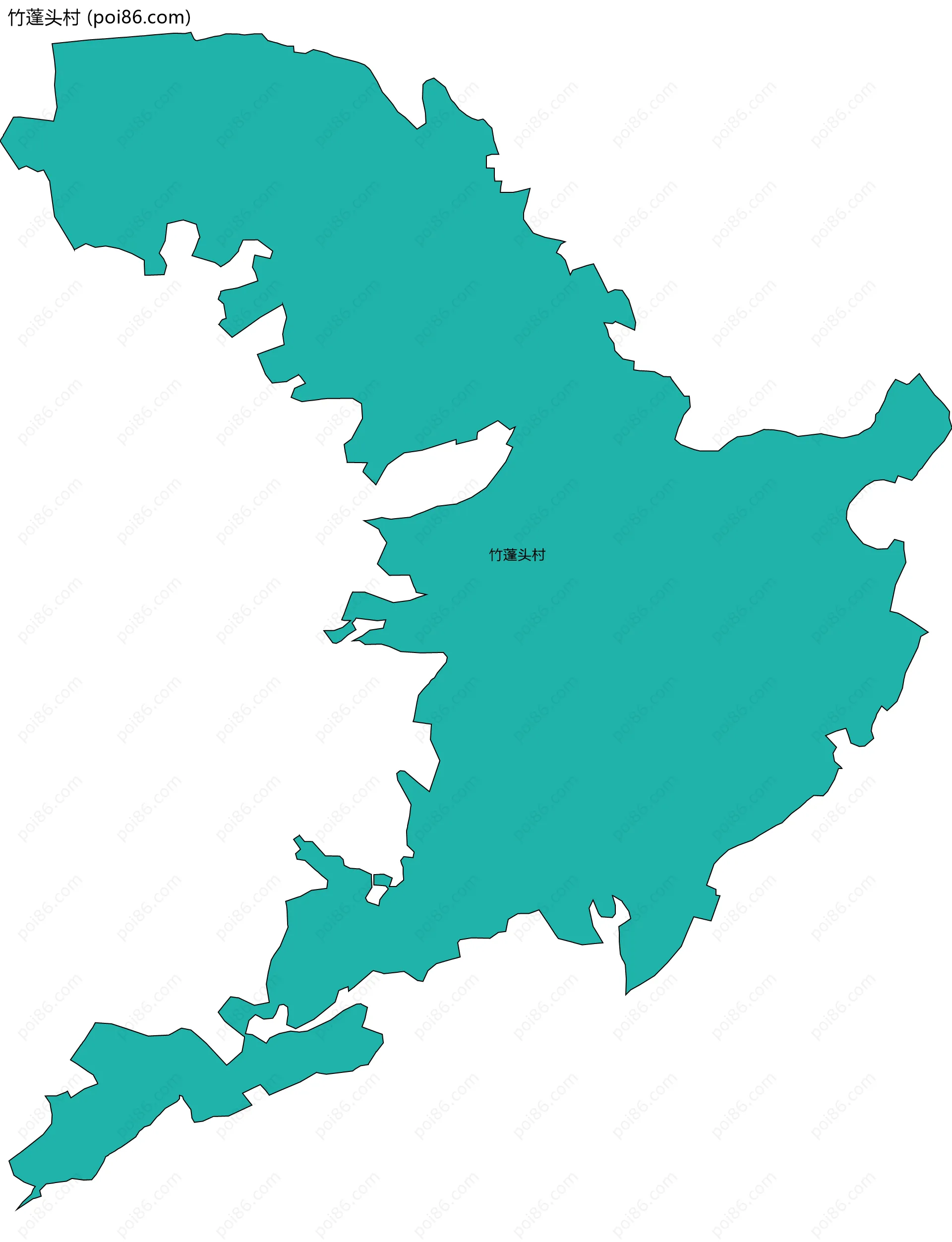 竹蓬头村边界地图