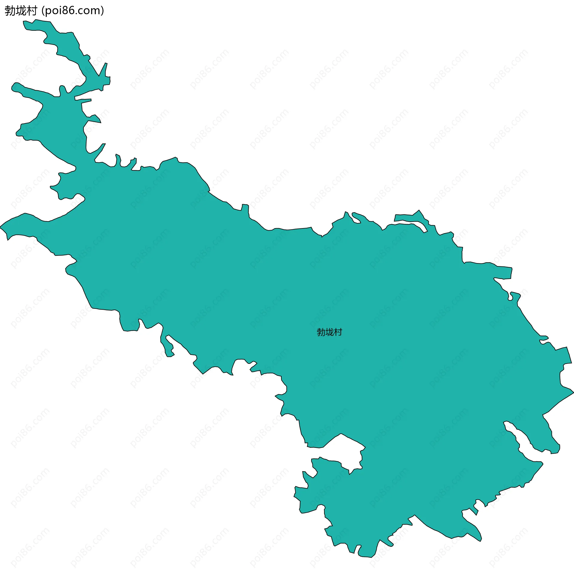 勃垅村边界地图