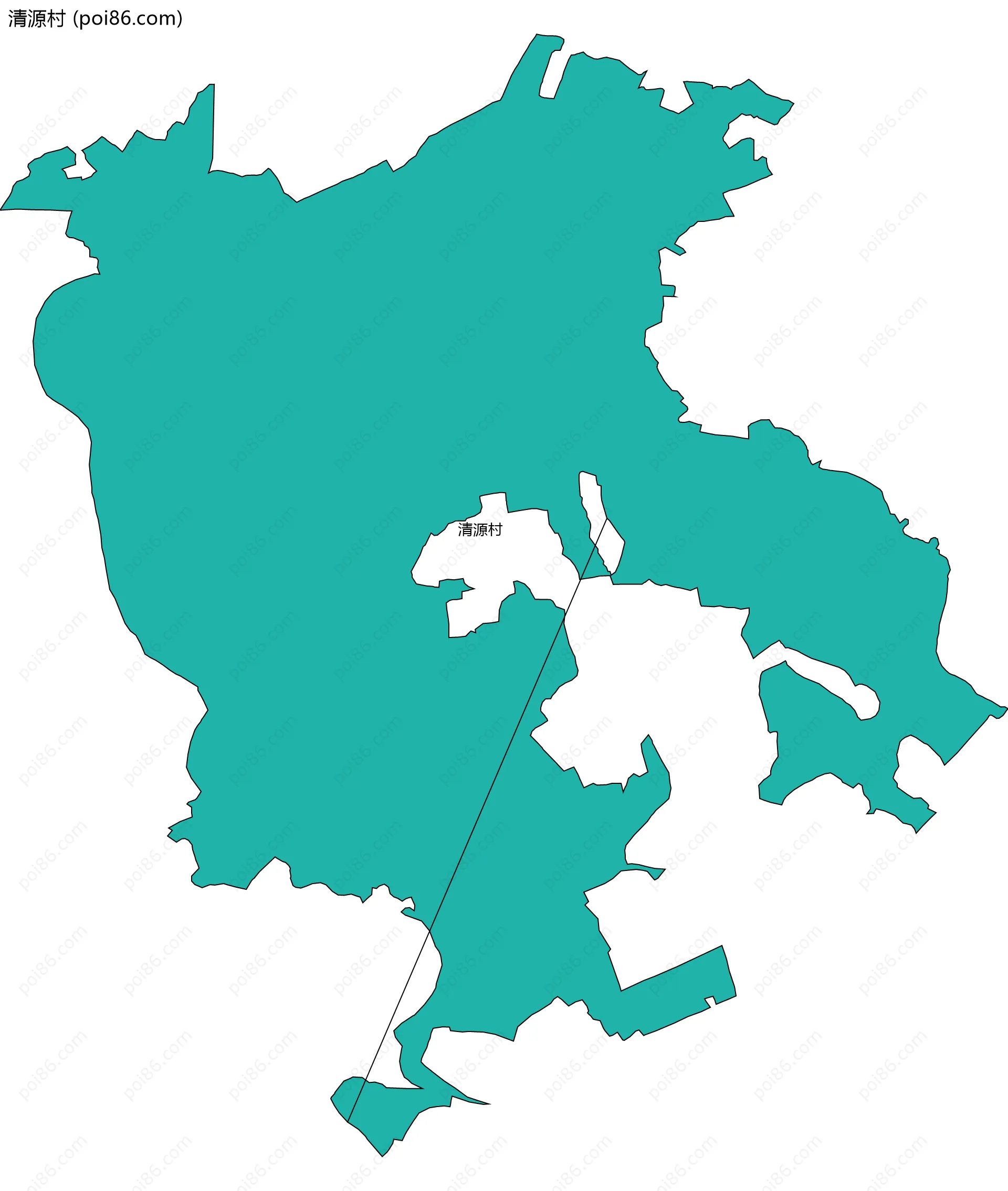 清源村边界地图
