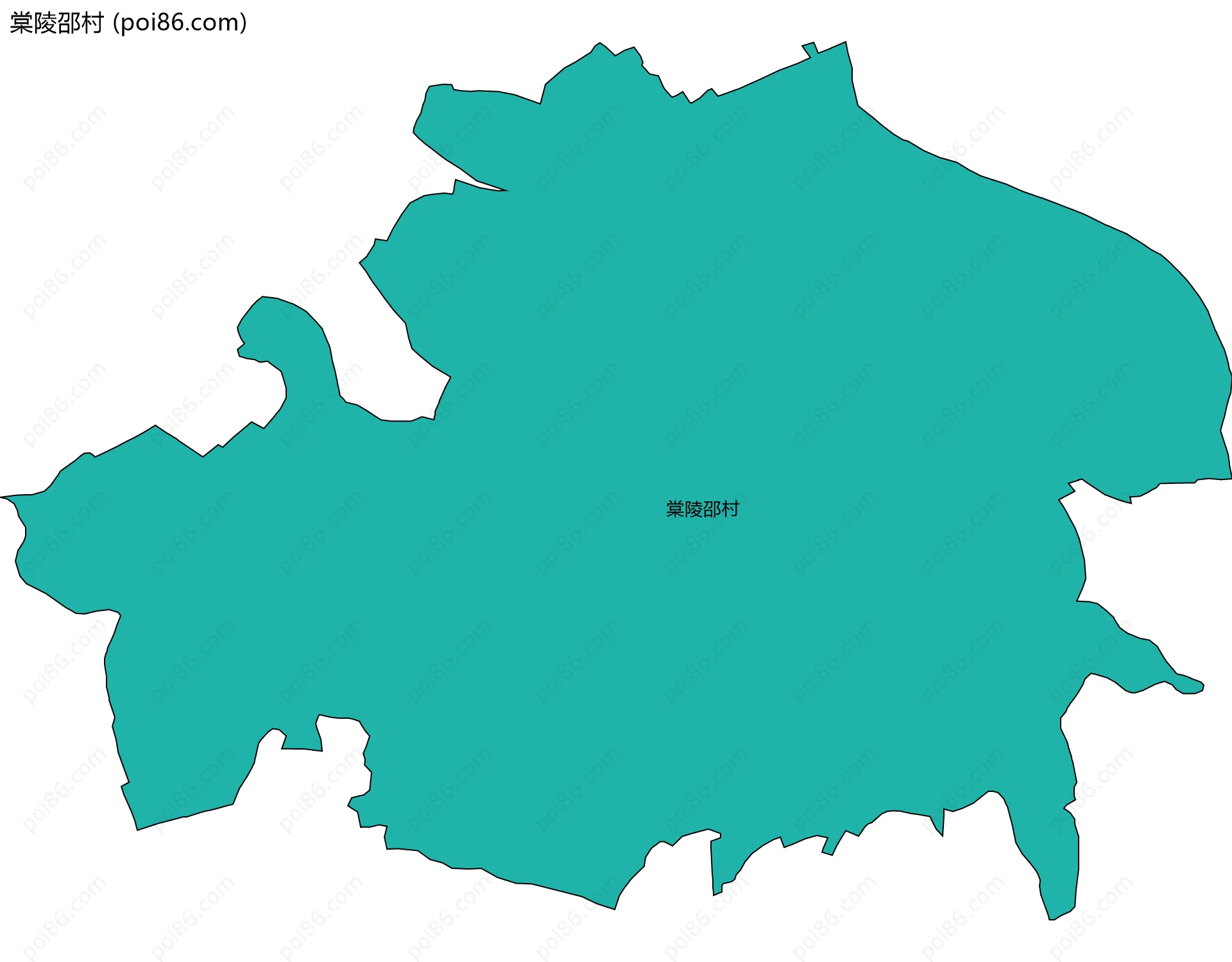 棠陵邵村边界地图