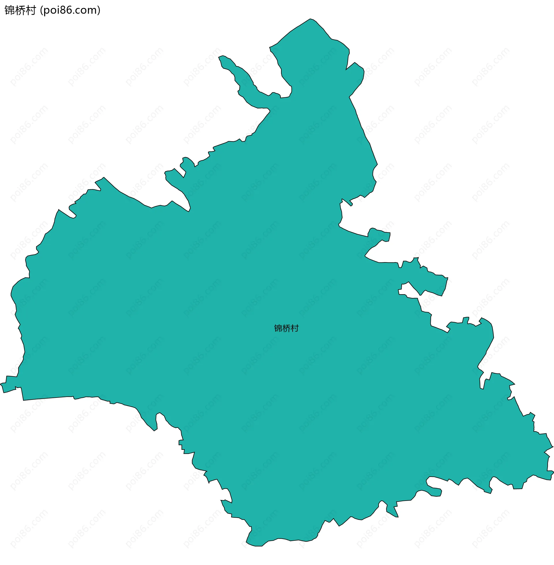 锦桥村边界地图