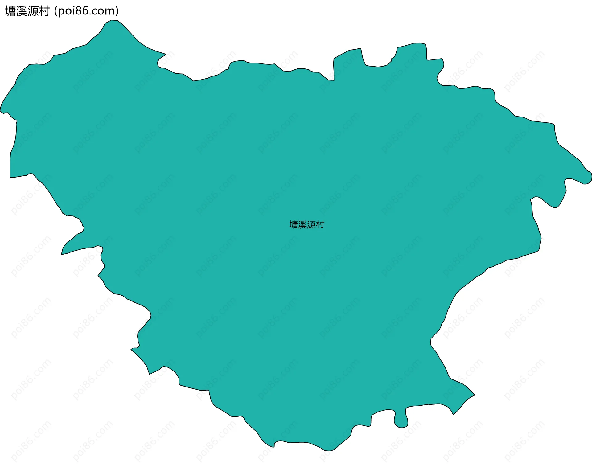 塘溪源村边界地图