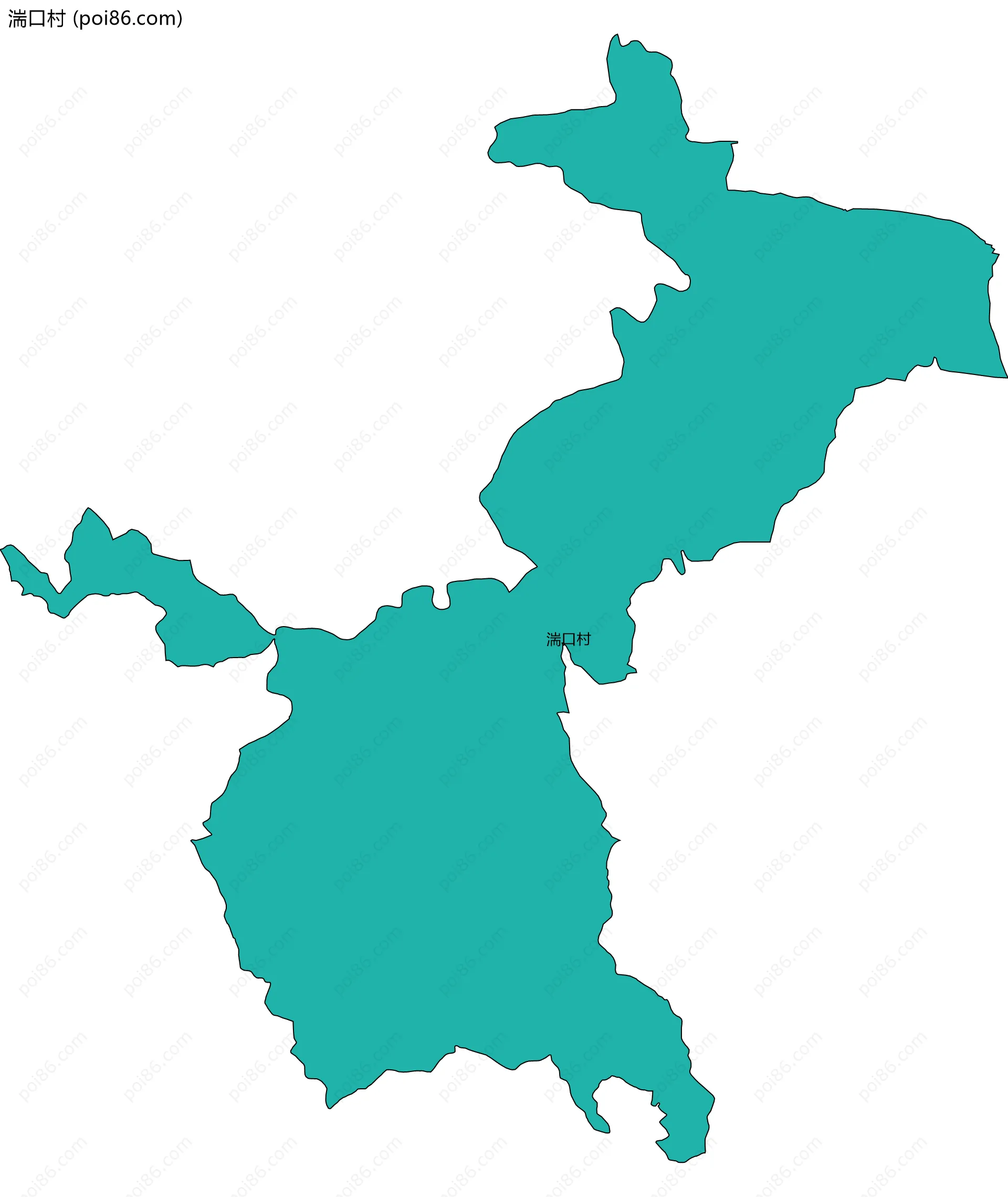 湍口村边界地图