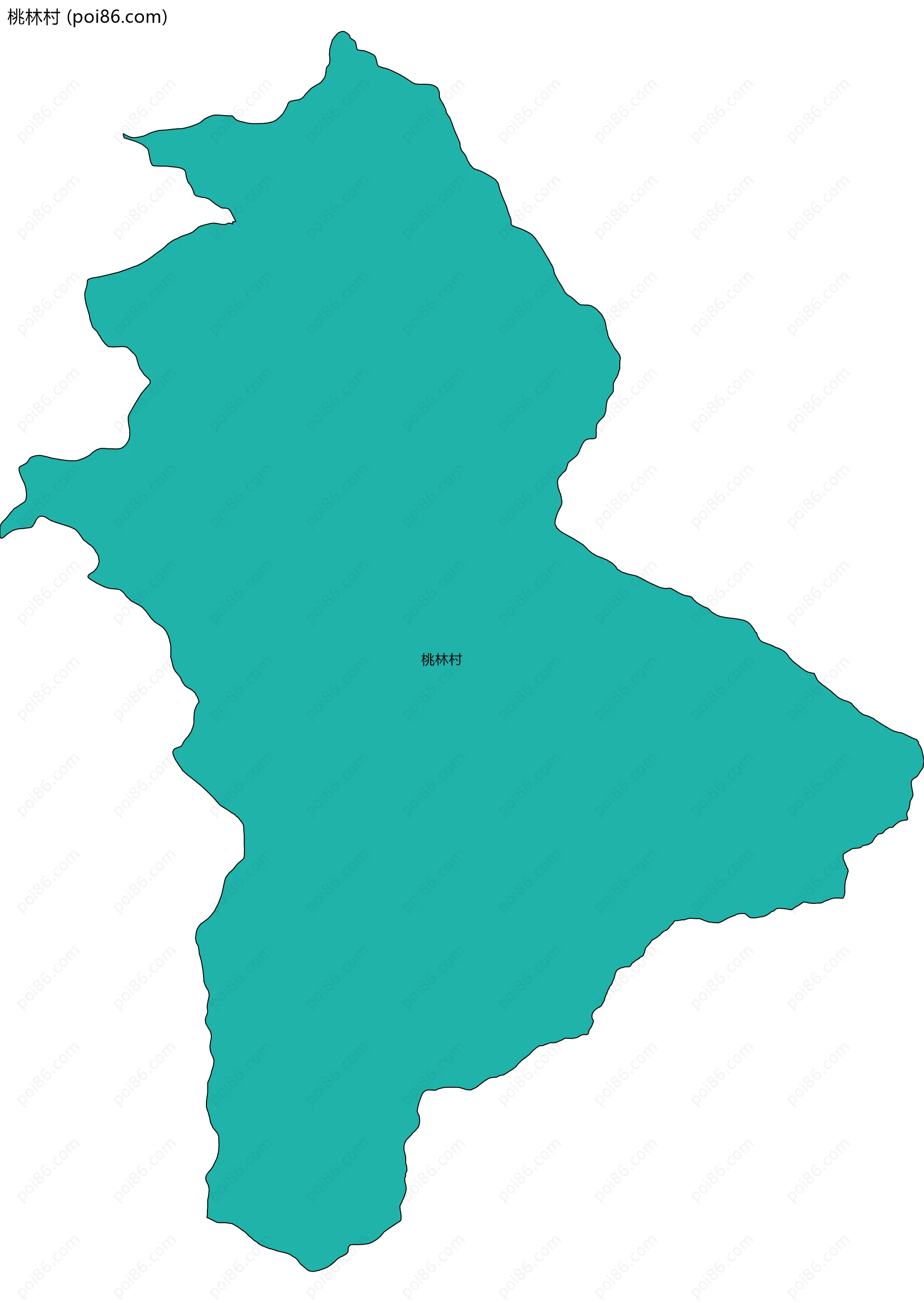 桃林村边界地图