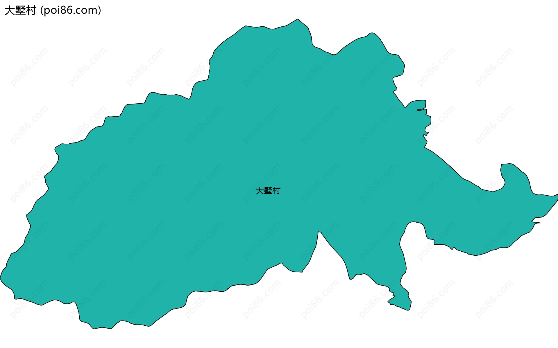 大墅村边界地图