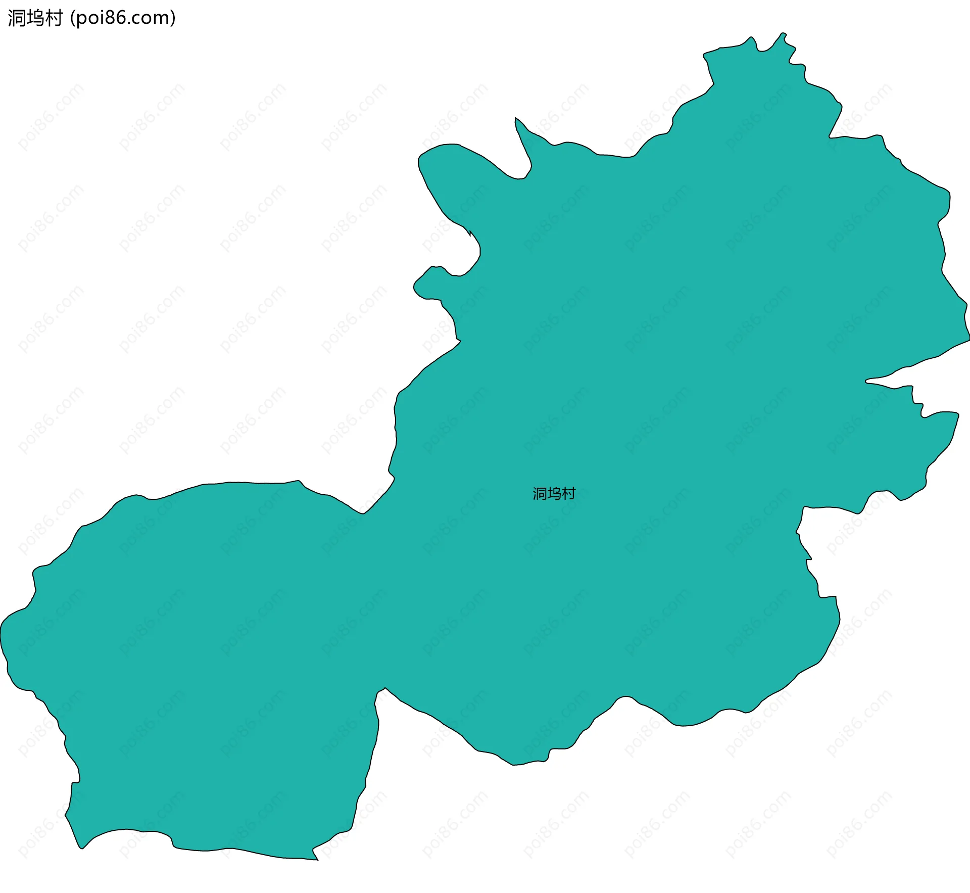 洞坞村边界地图