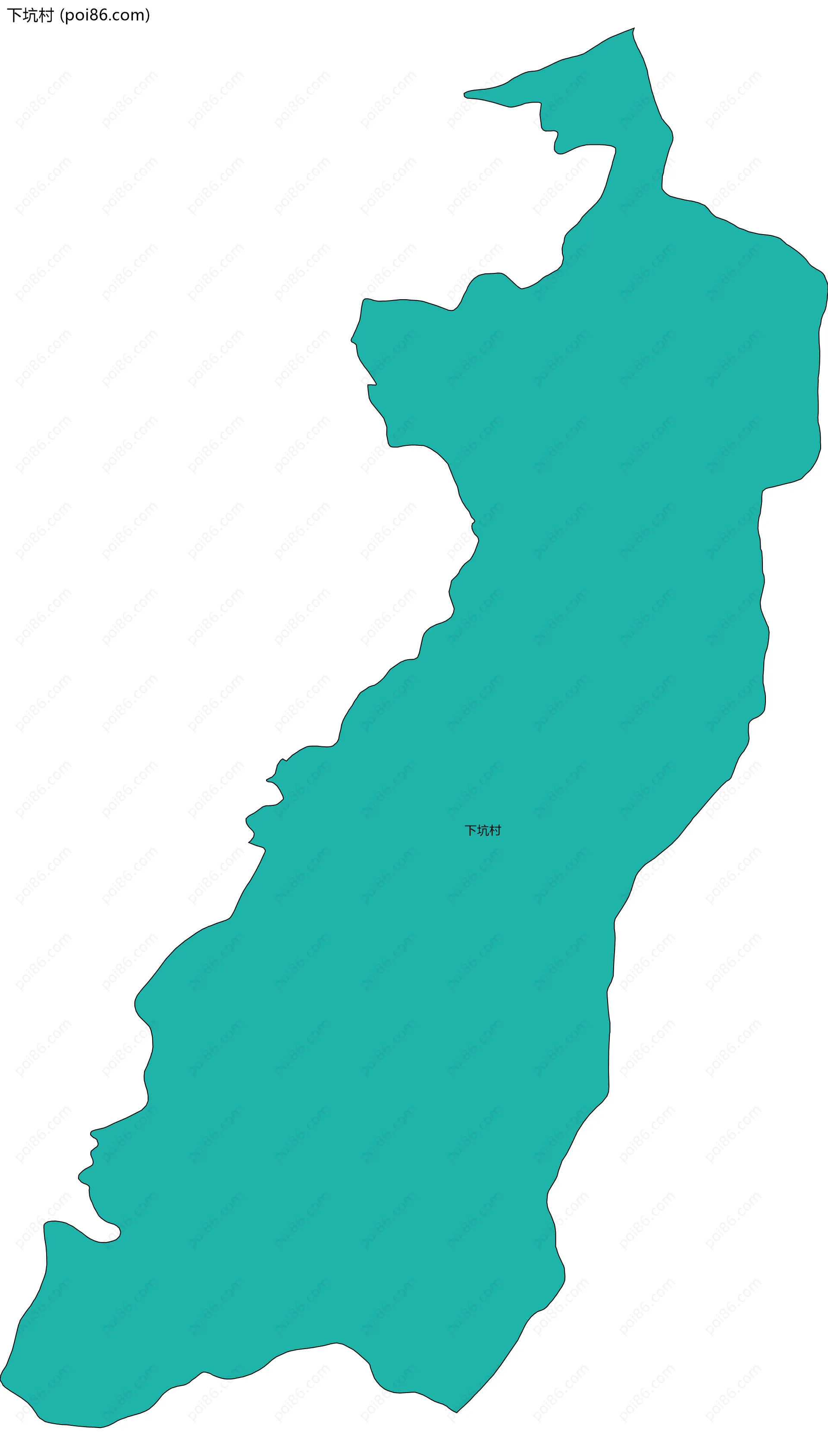 下坑村边界地图