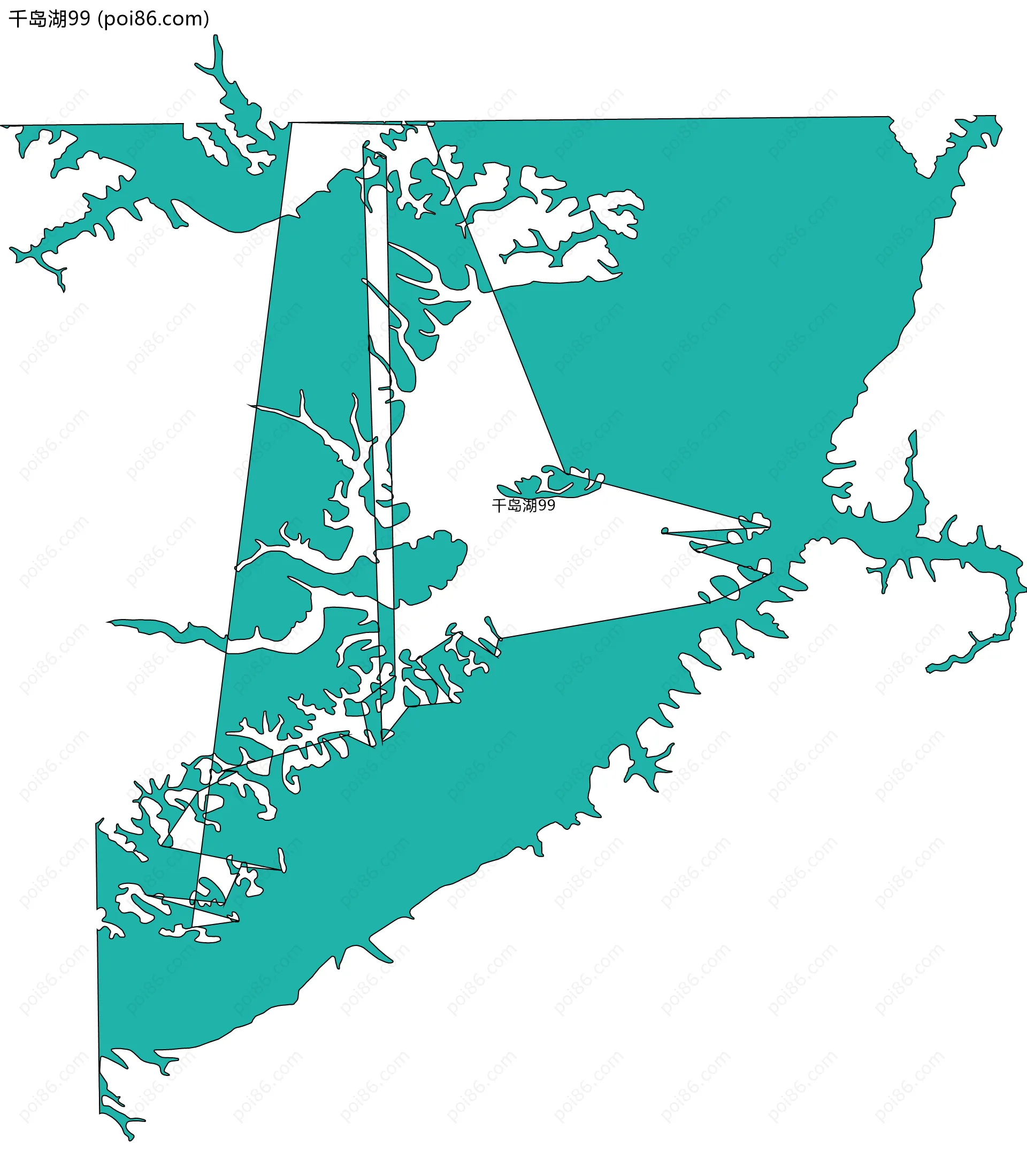 千岛湖99边界地图
