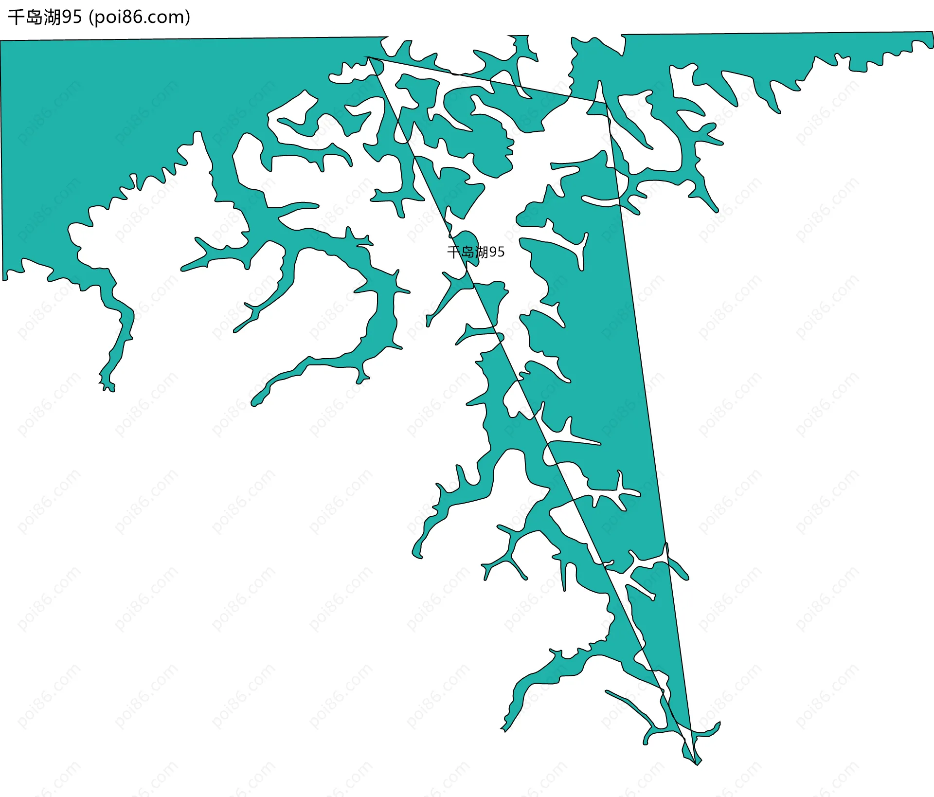 千岛湖95边界地图