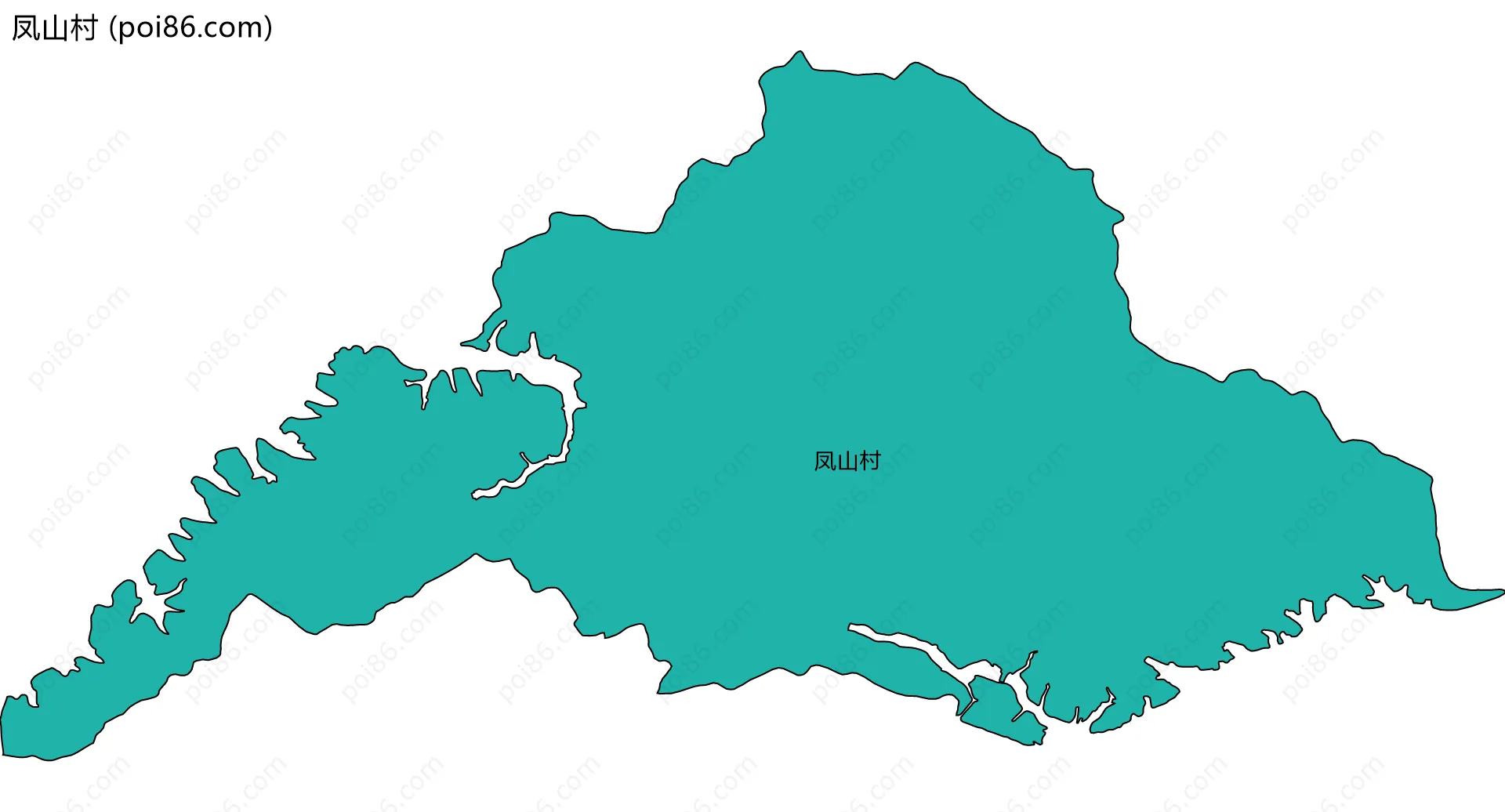 凤山村边界地图
