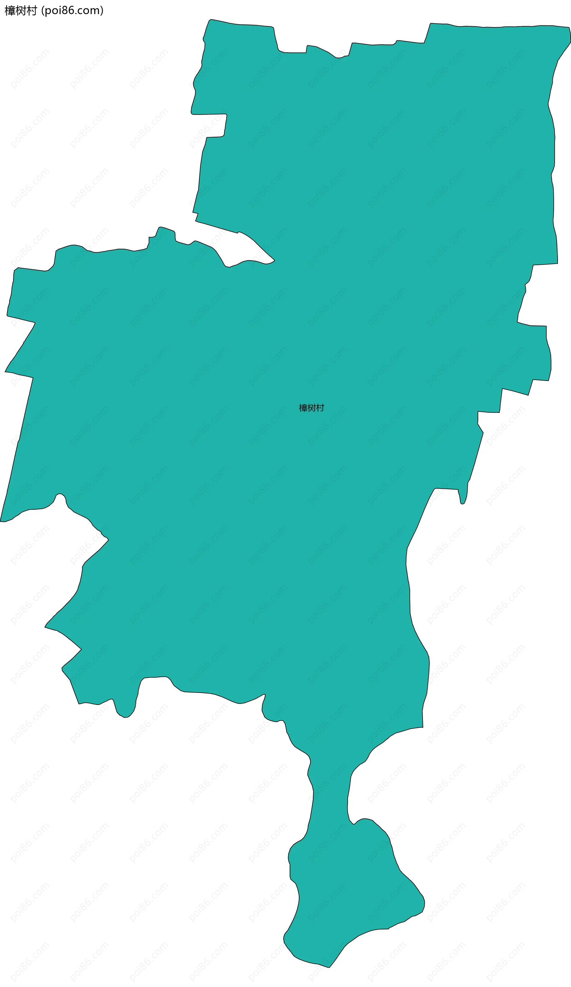 樟树村边界地图