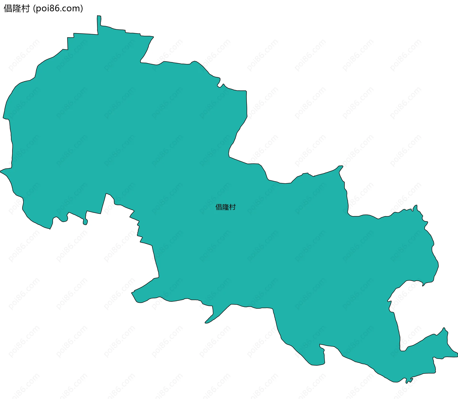 倡隆村边界地图