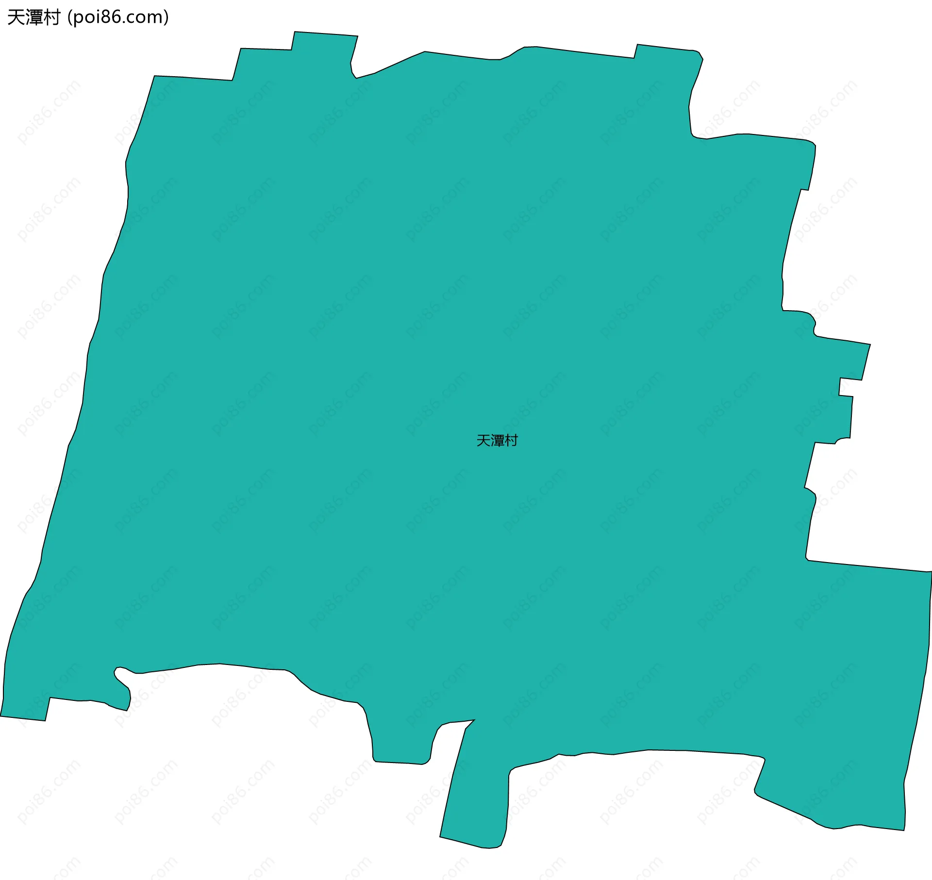 天潭村边界地图