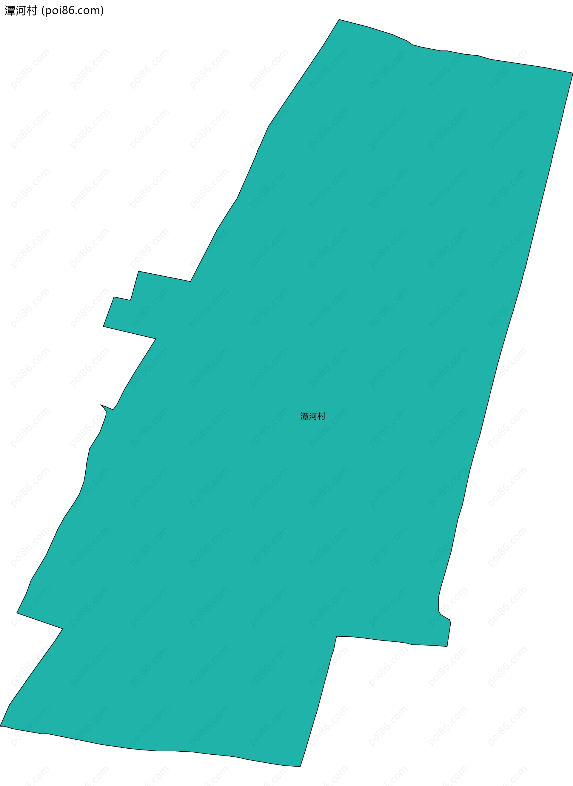 潭河村边界地图