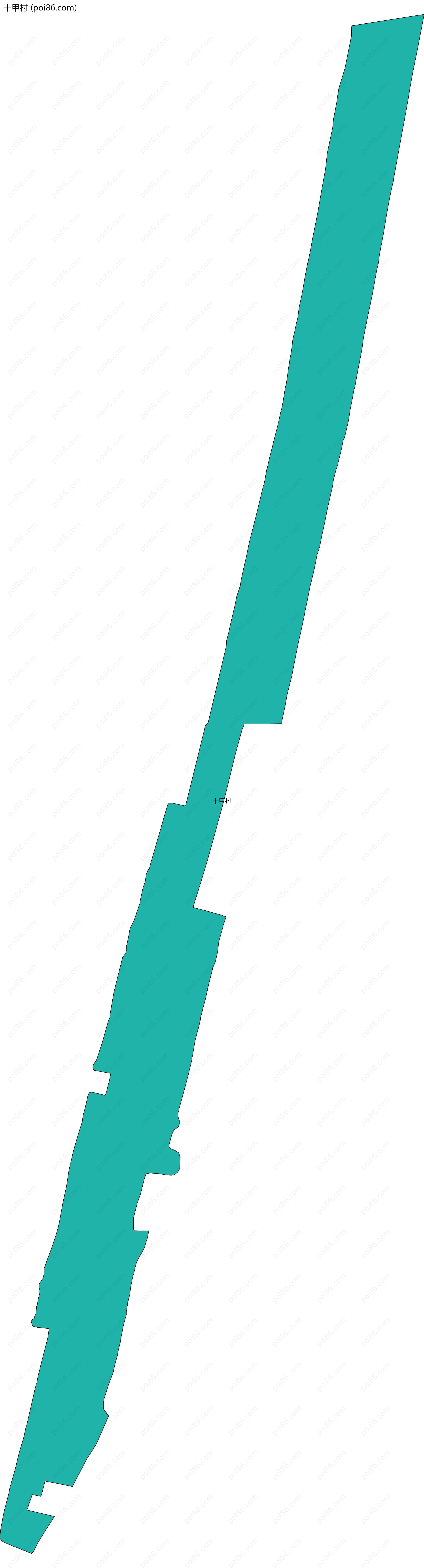 十甲村边界地图