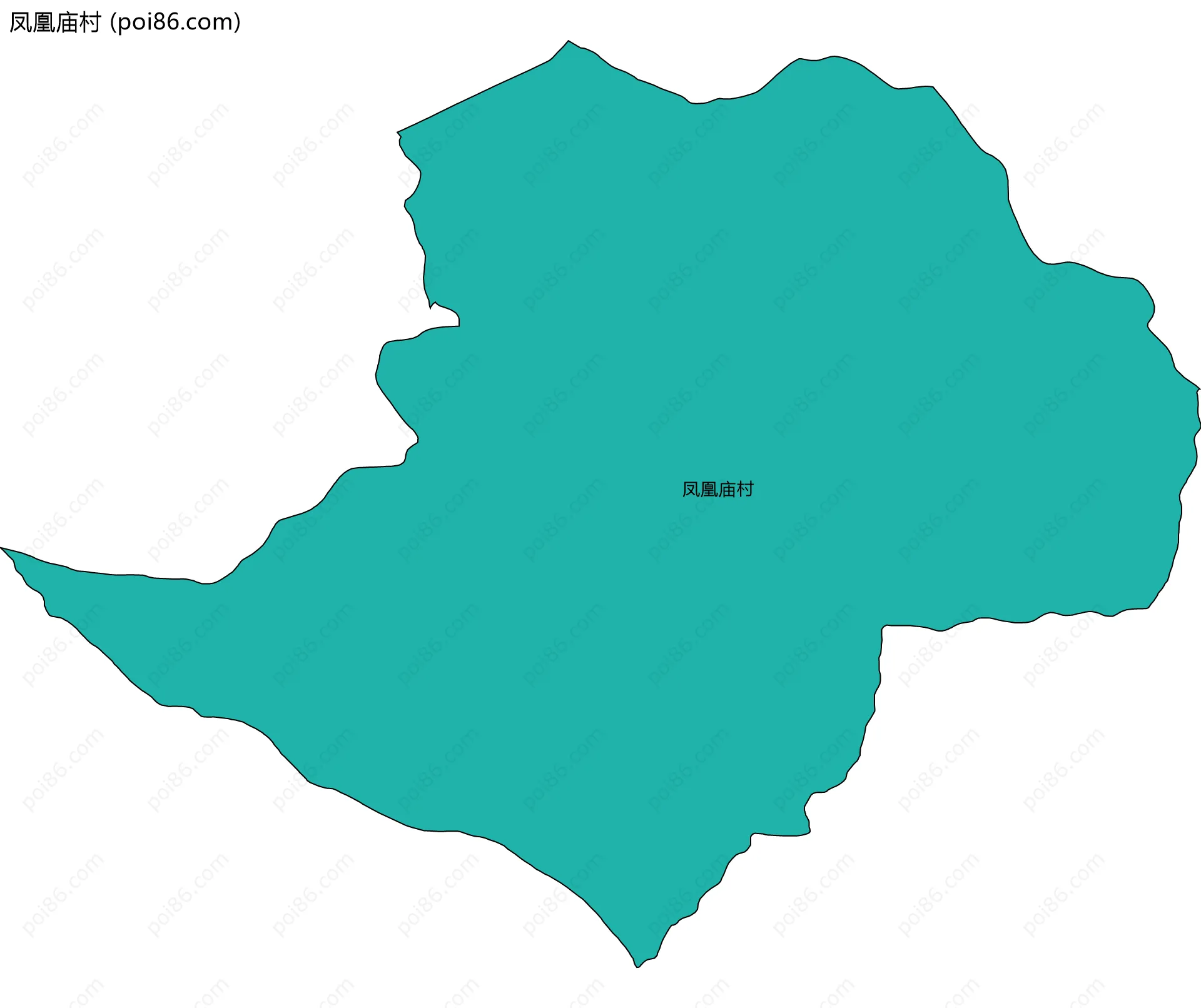 凤凰庙村边界地图