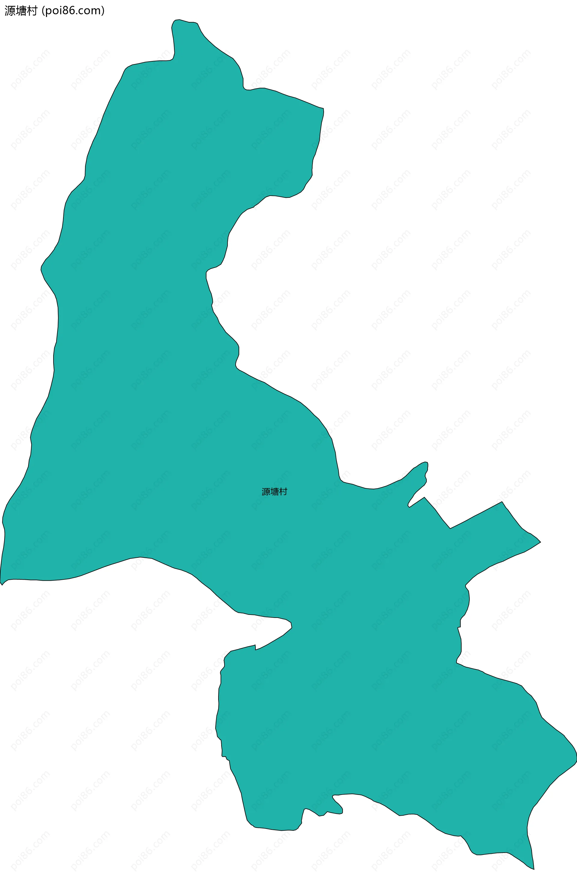 源塘村边界地图