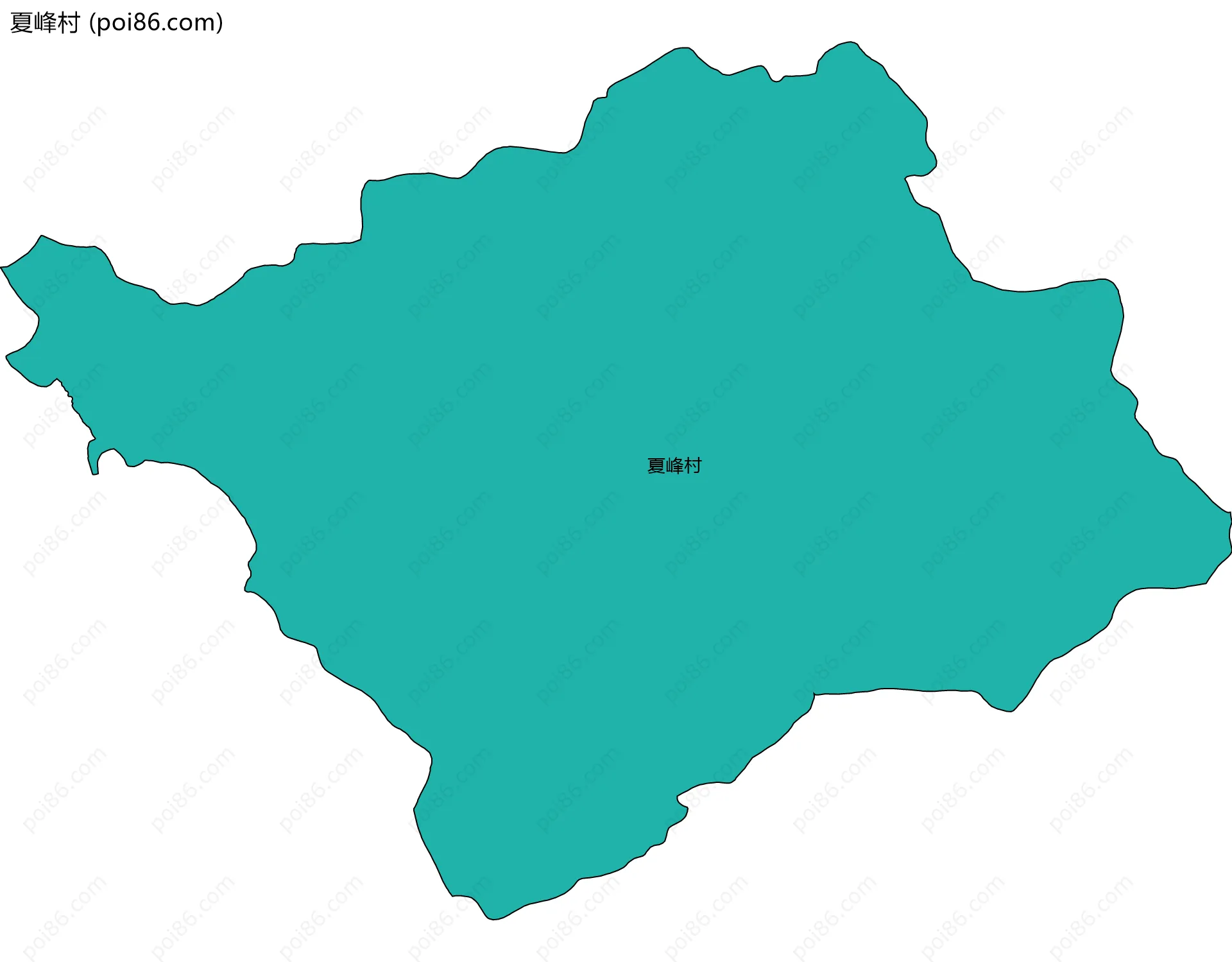 夏峰村边界地图