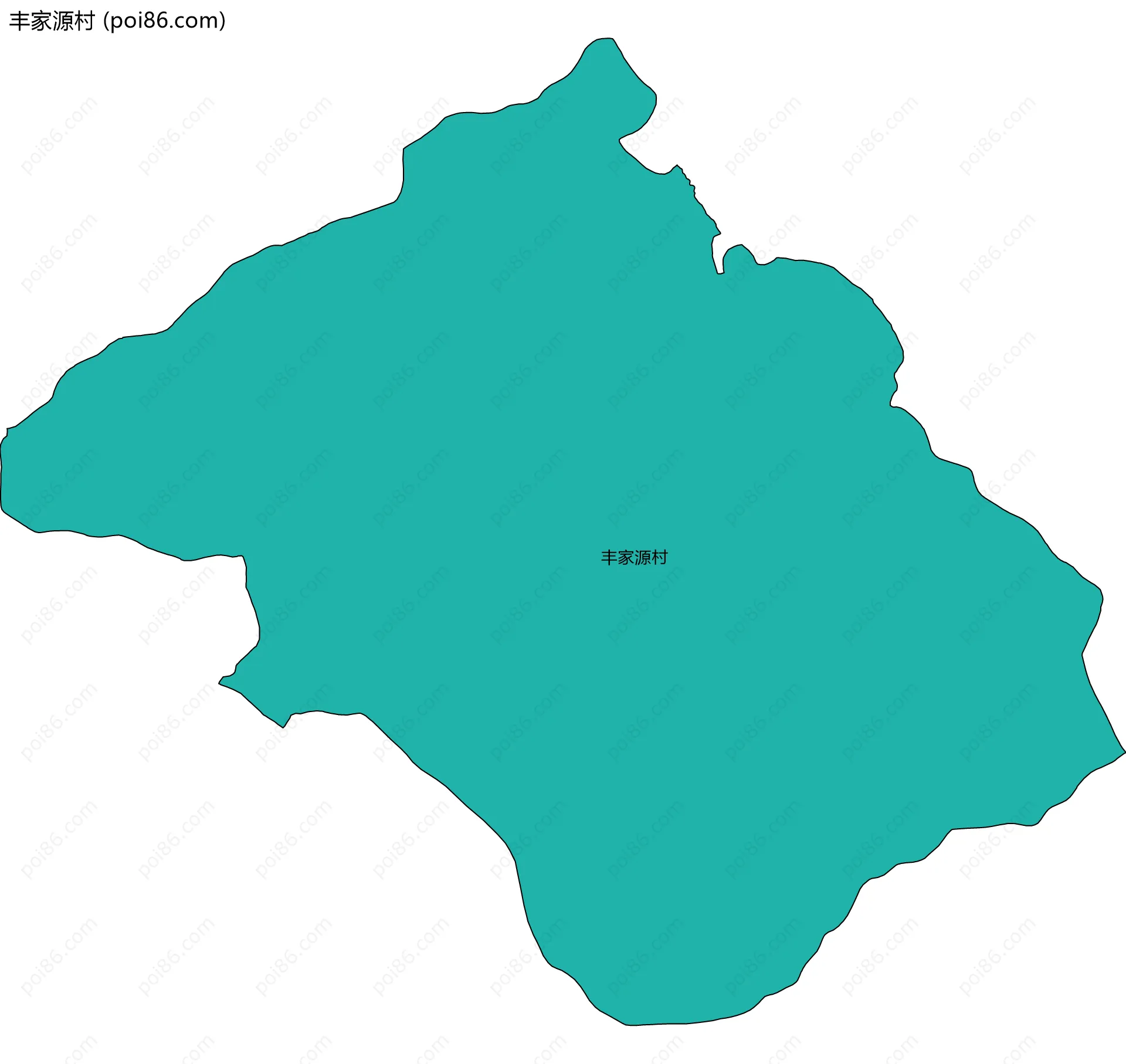 丰家源村边界地图