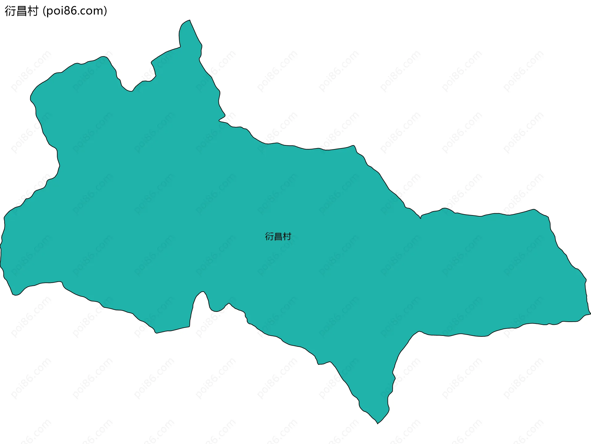 衍昌村边界地图