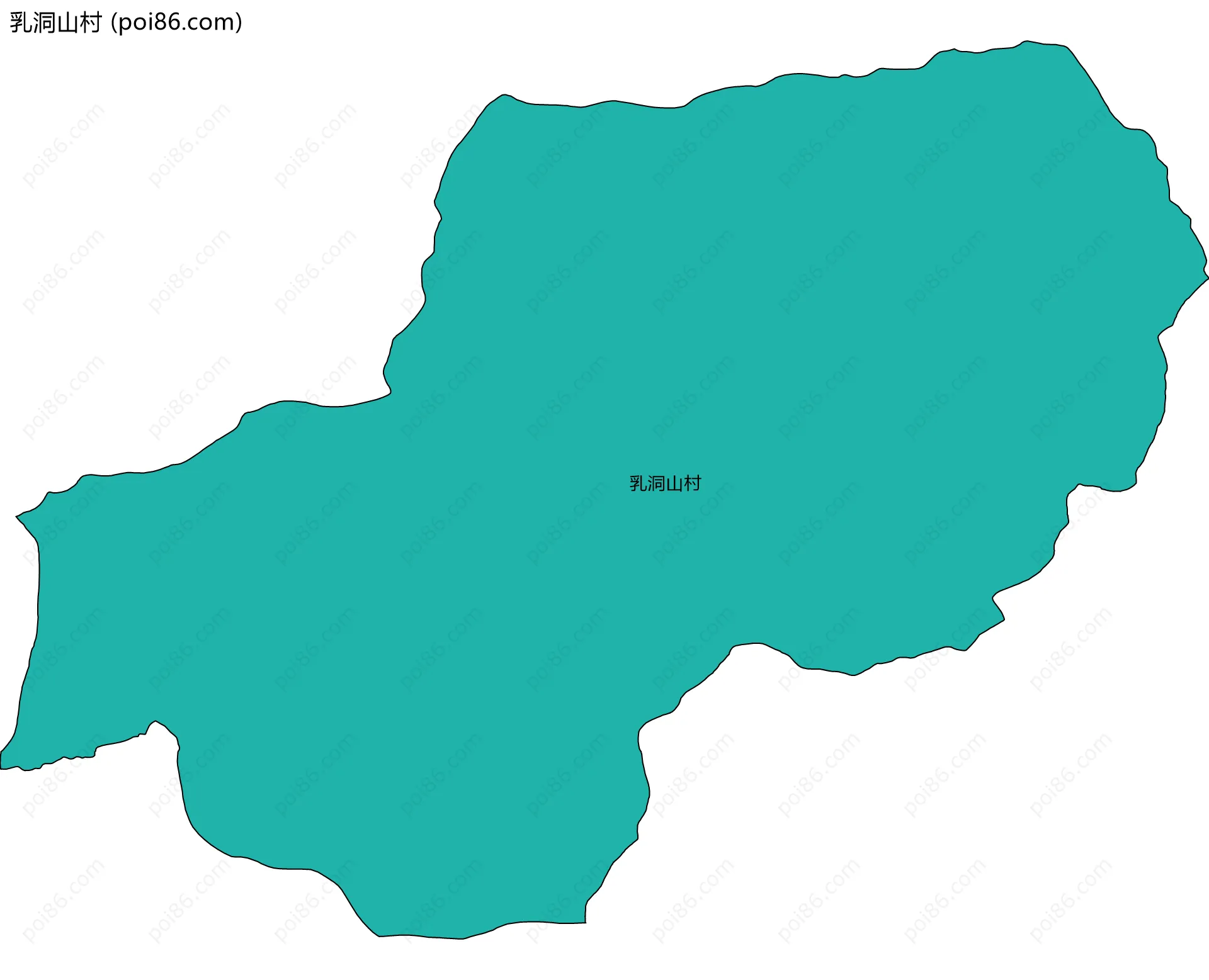 乳洞山村边界地图