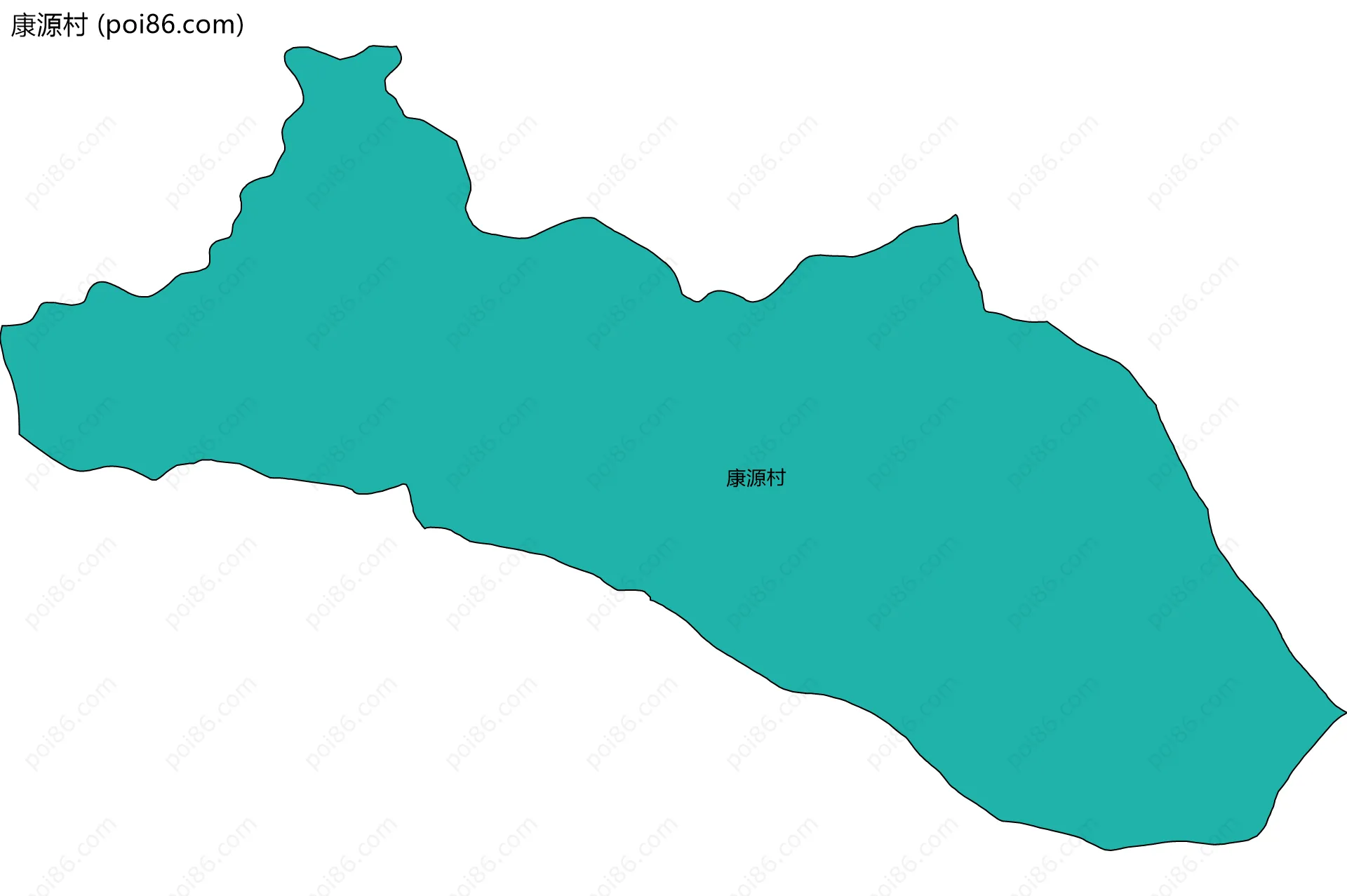 康源村边界地图