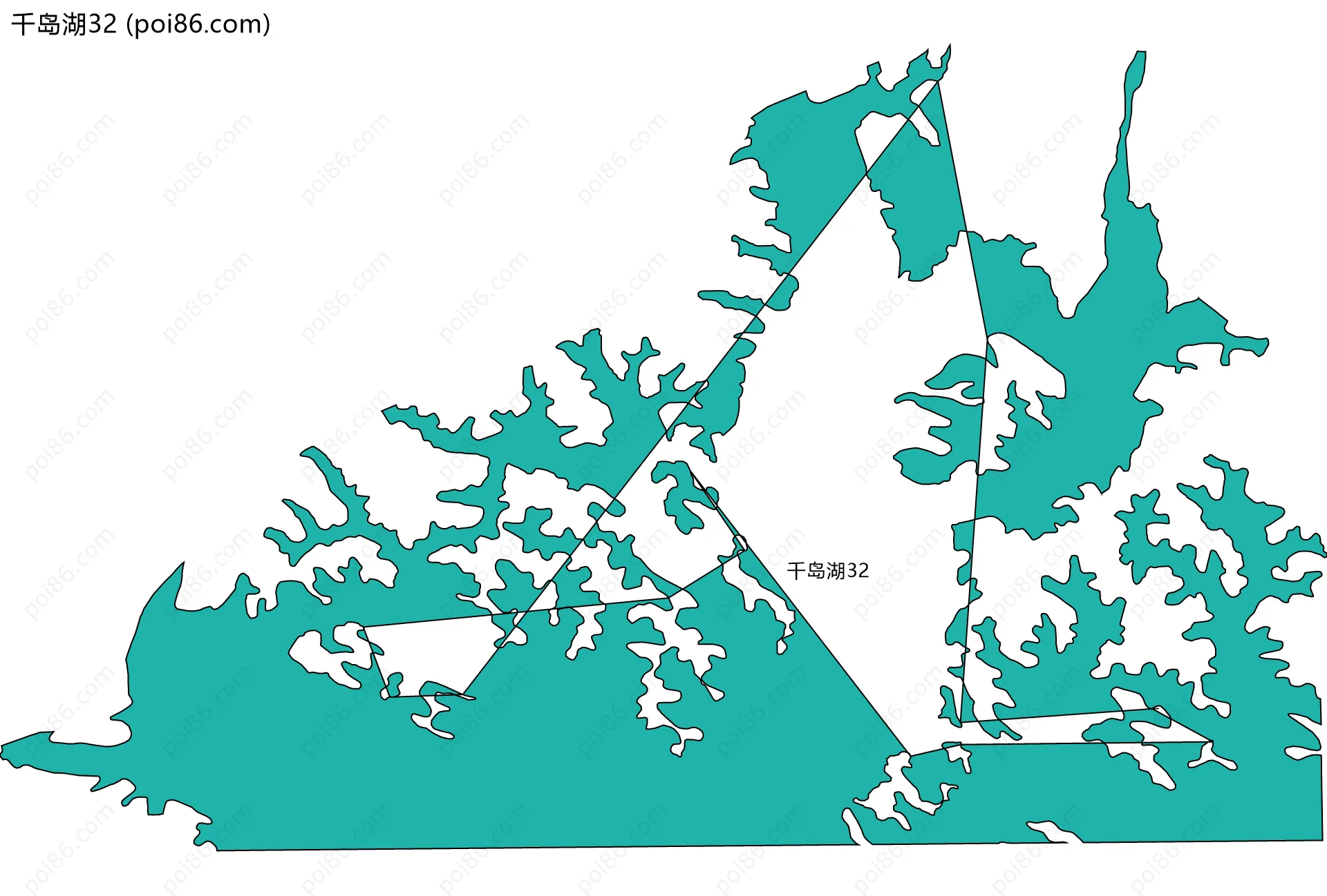 千岛湖32边界地图