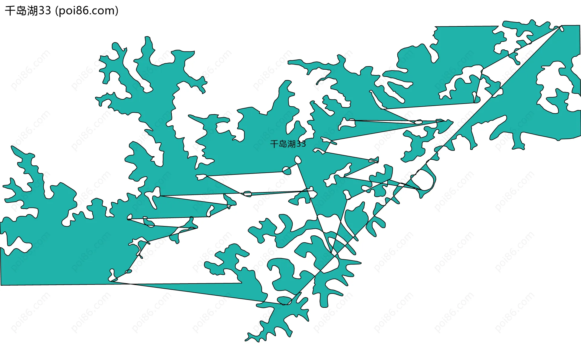 千岛湖33边界地图